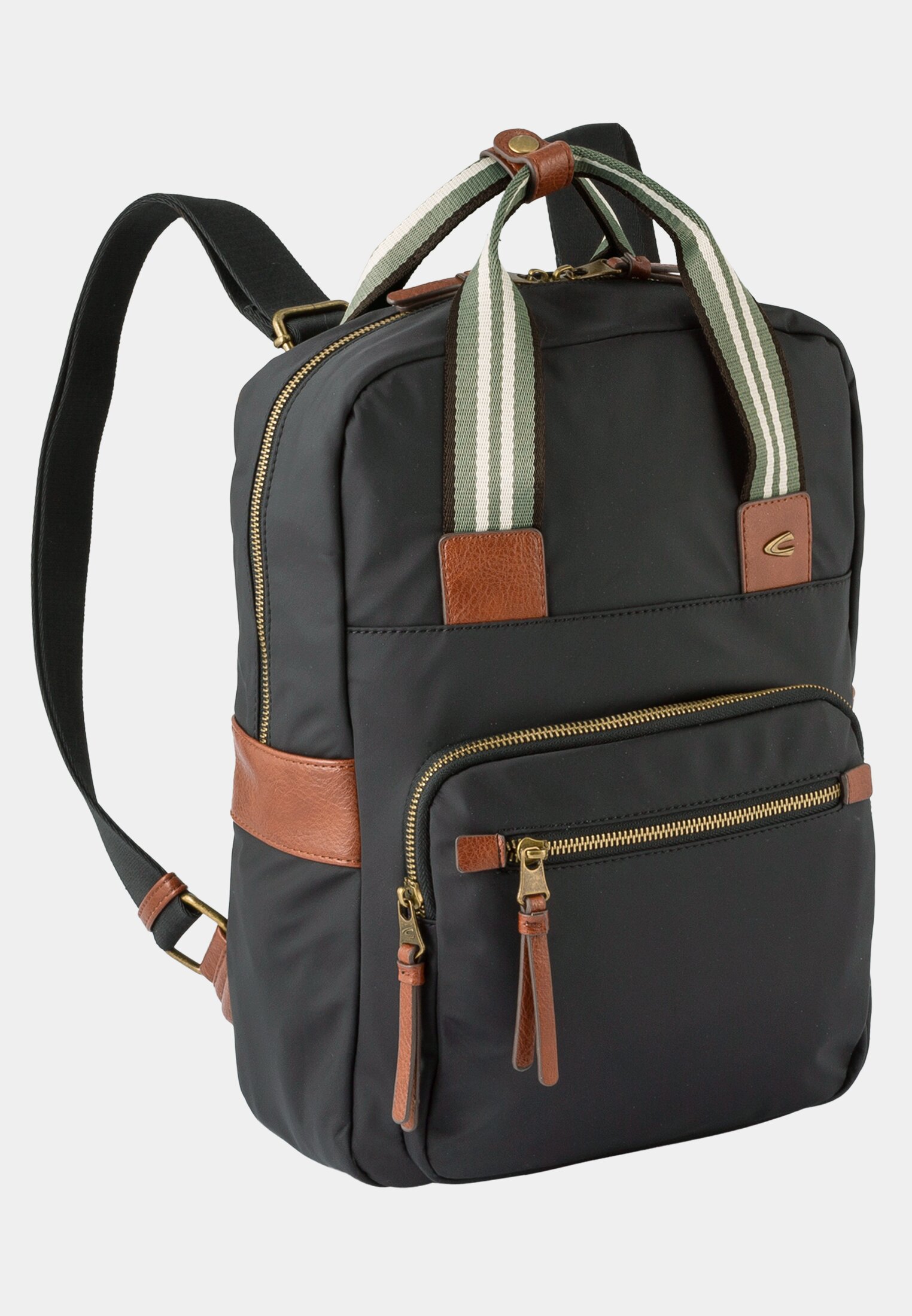 Camel Active Backpack with imitation leather trim