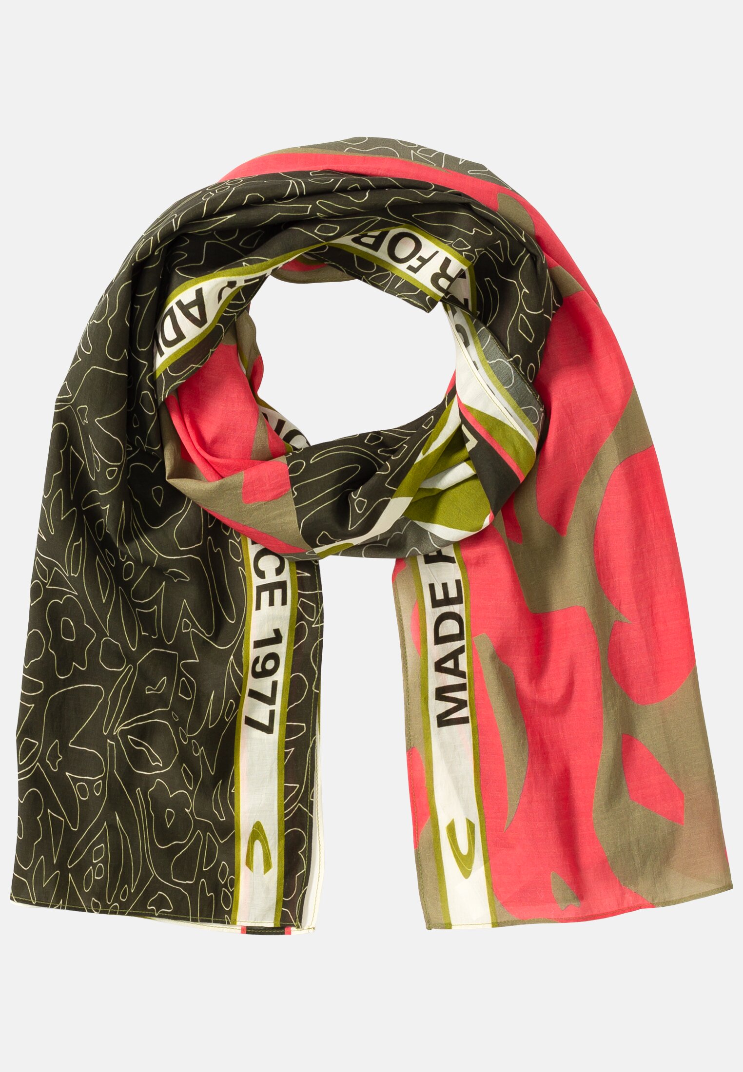 Camel Active Scarf with summery floral print