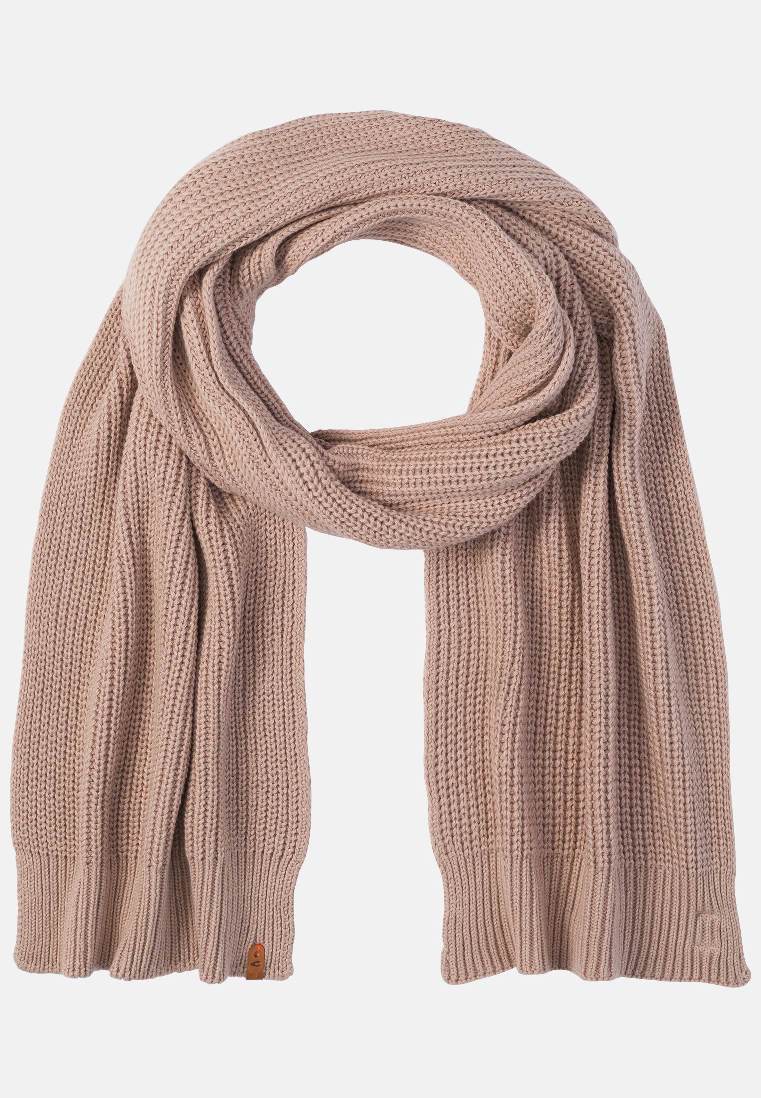 Camel Active Knitted scarf with cashmere