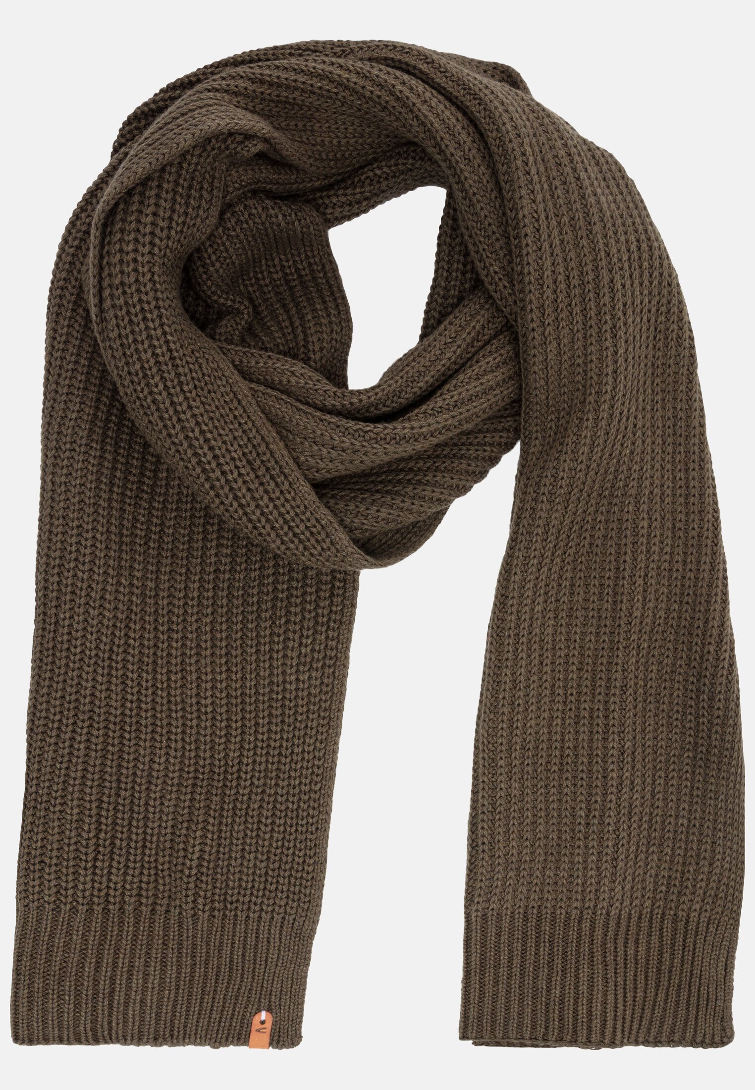 Camel Active Knitted scarf with cashmere content