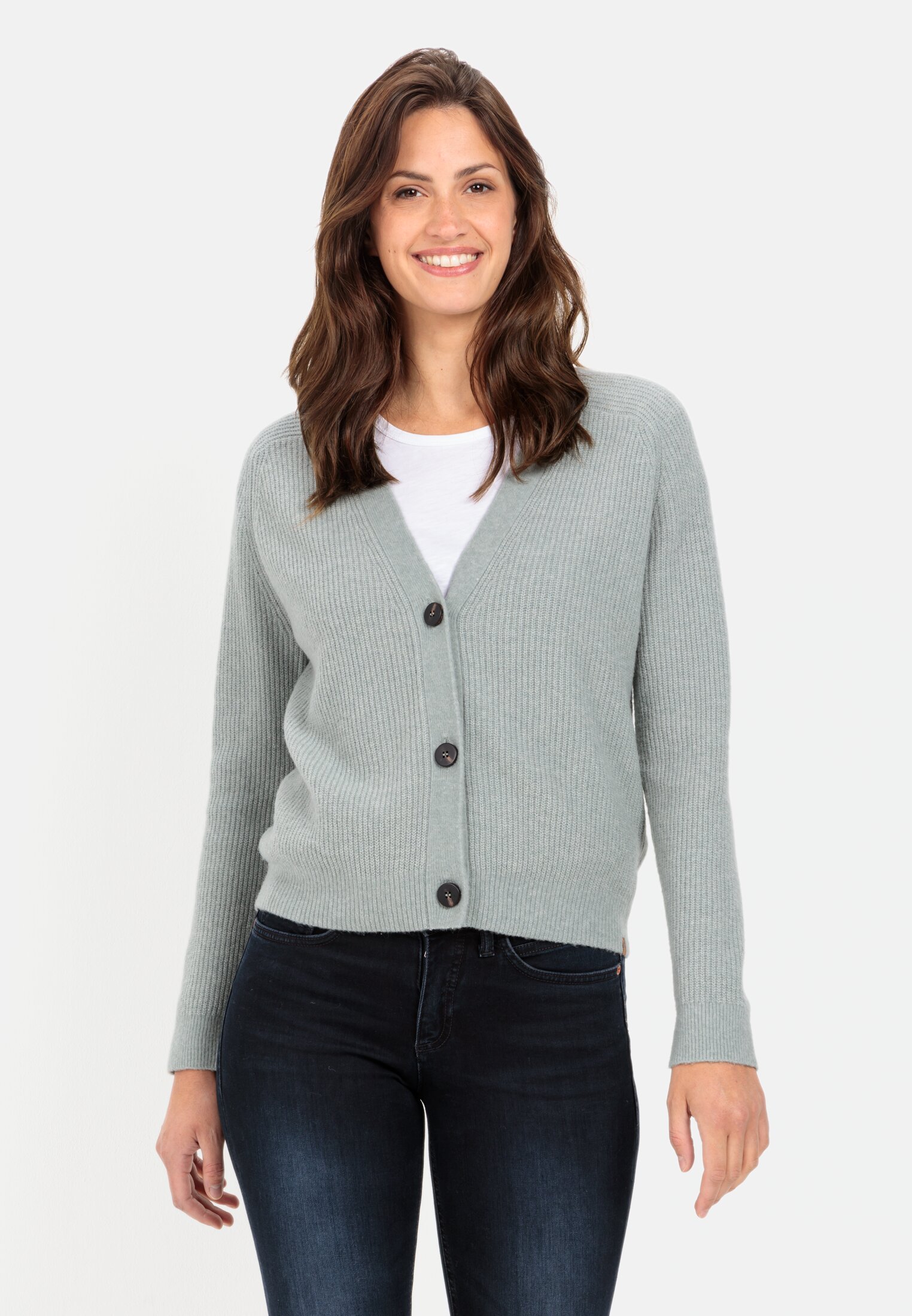 Camel Active Knitted cardigan with raglan sleeves