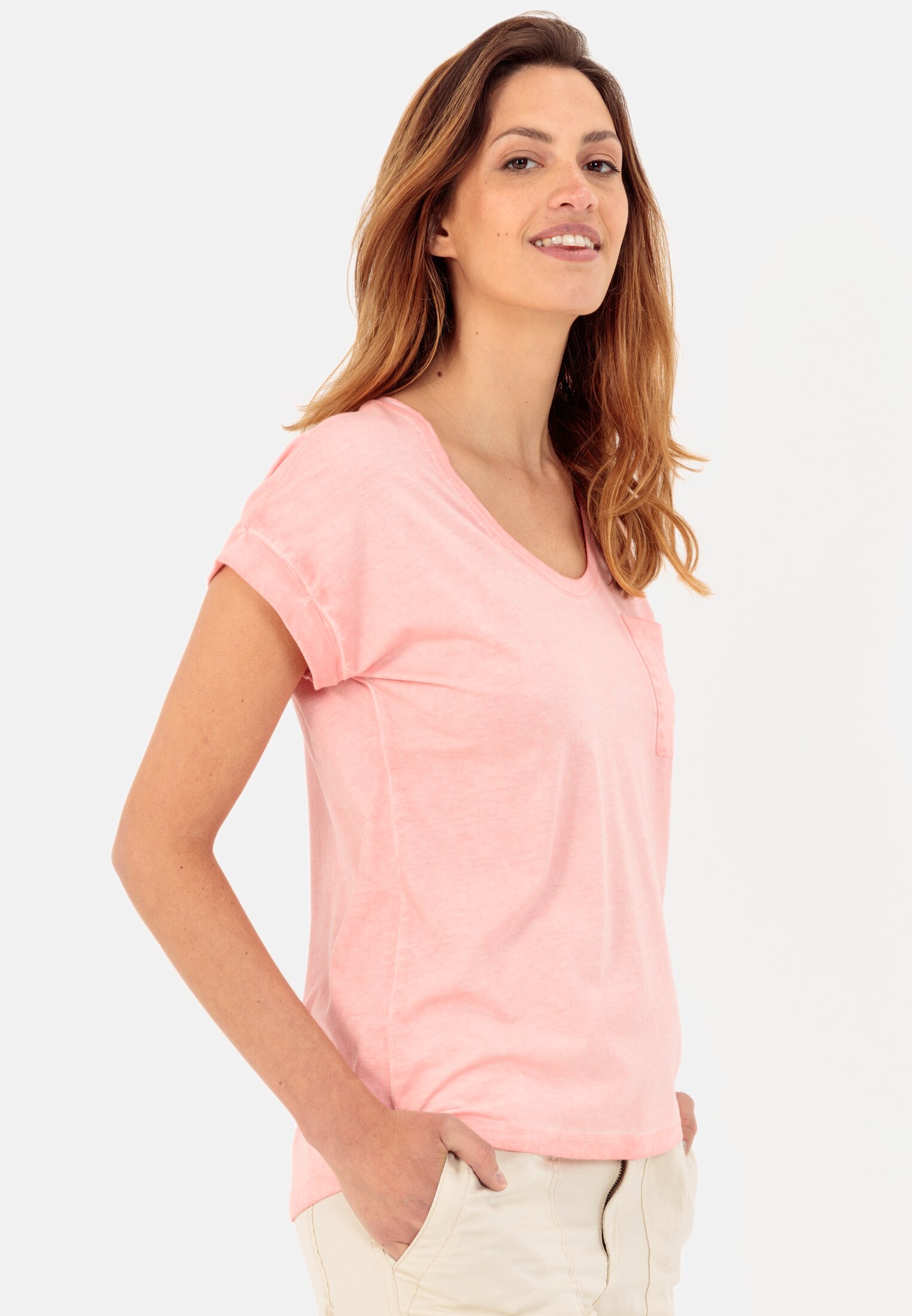 Camel Active T-Shirt made from a cotton-modal mix