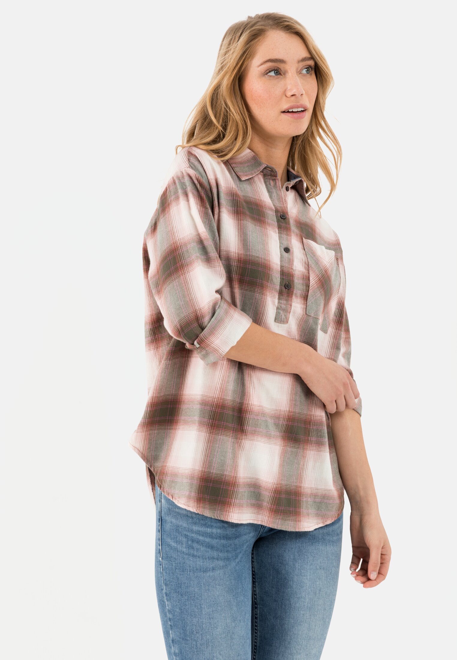 Camel Active Cotton flannel blouse