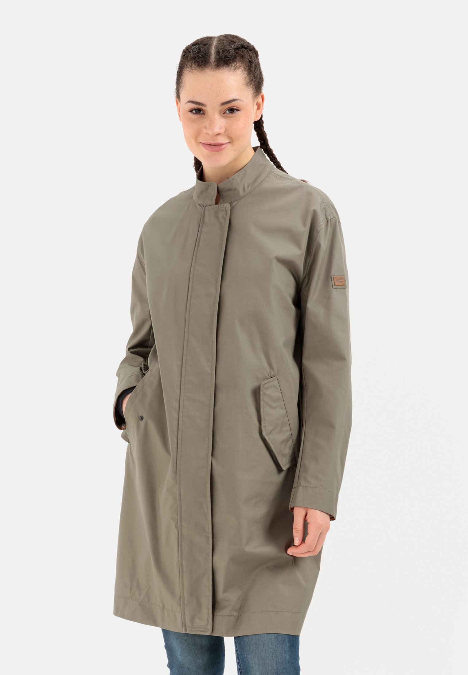 Camel Active Water repellent coat with stand up collar