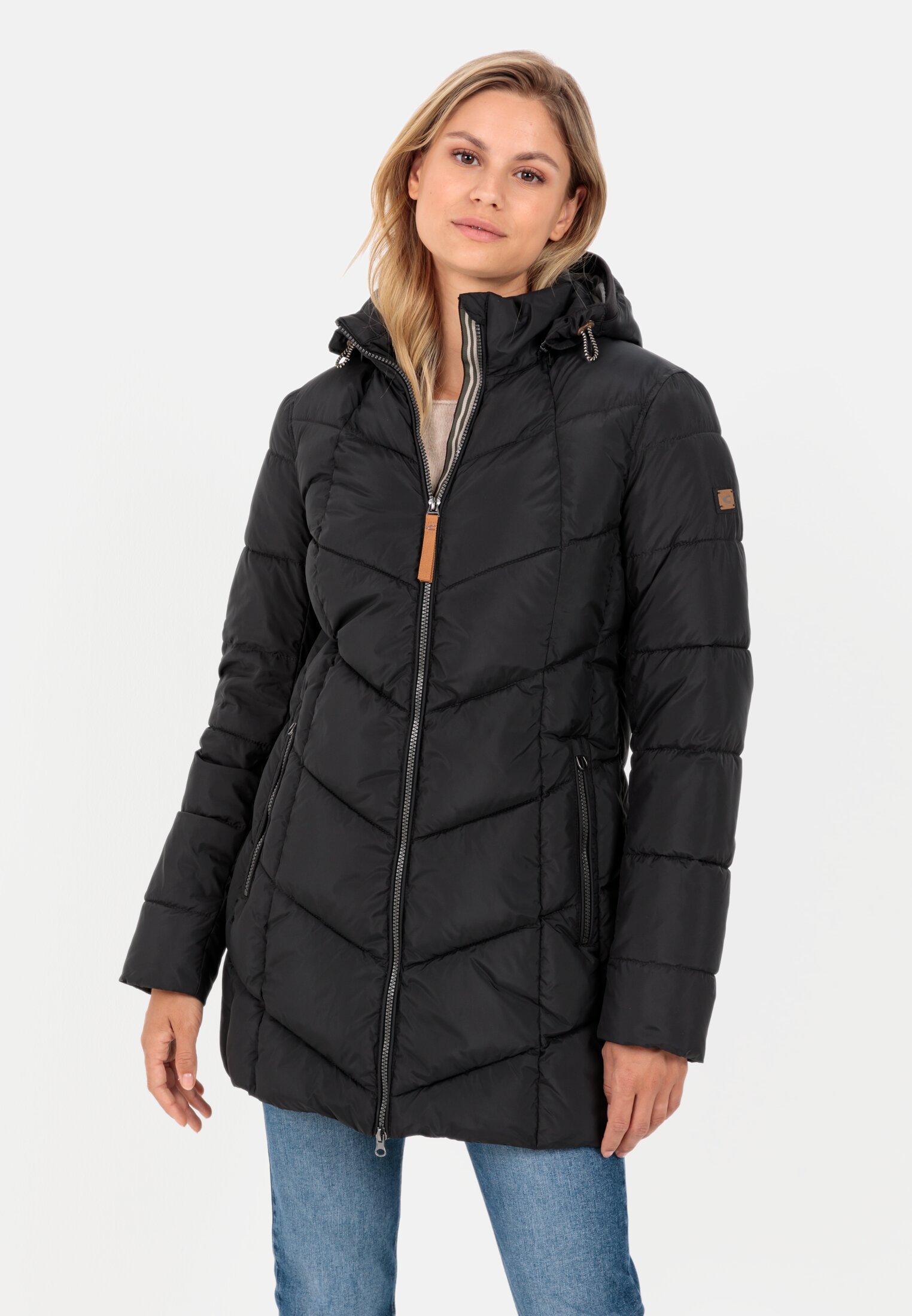 Camel Active Quilted Coat made from recycled polyester