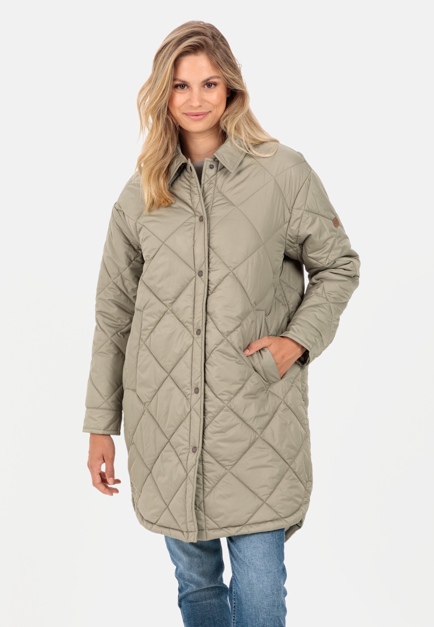 Camel Active Quilted overshirt in recycled polyester