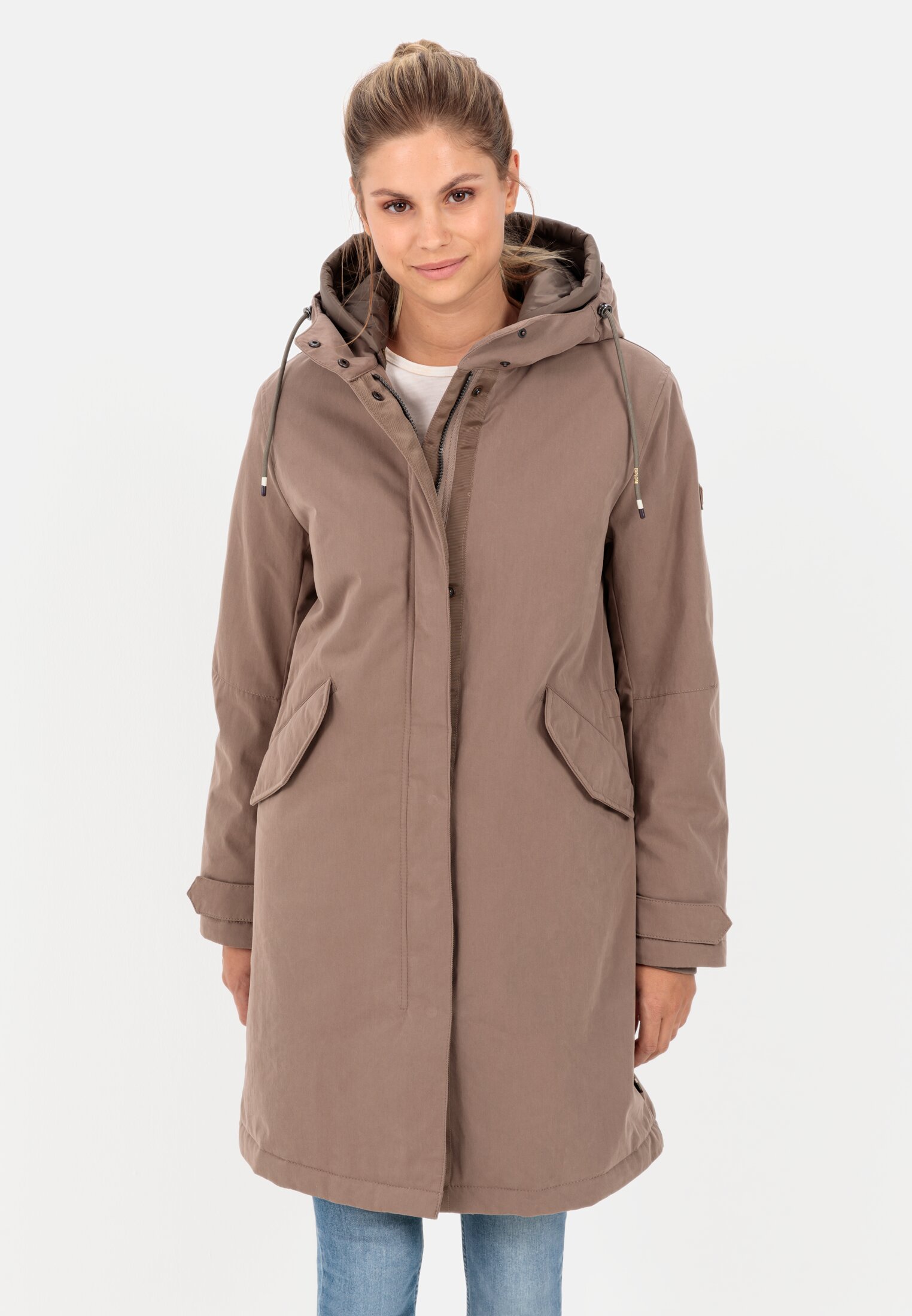 Camel Active Functional coat in recycled cotton mix