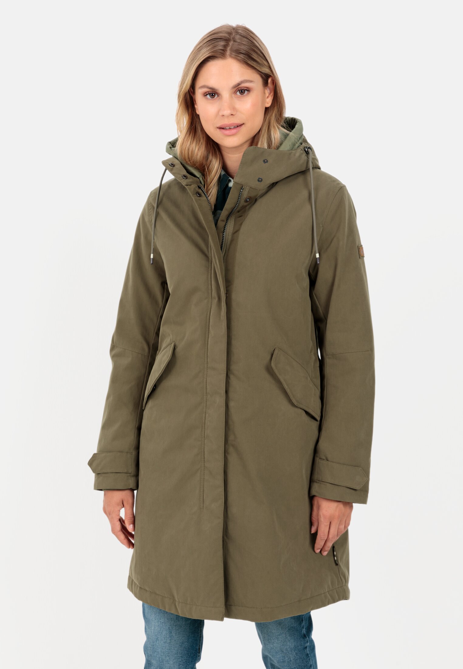 Camel Active Functional coat in recycled cotton mix