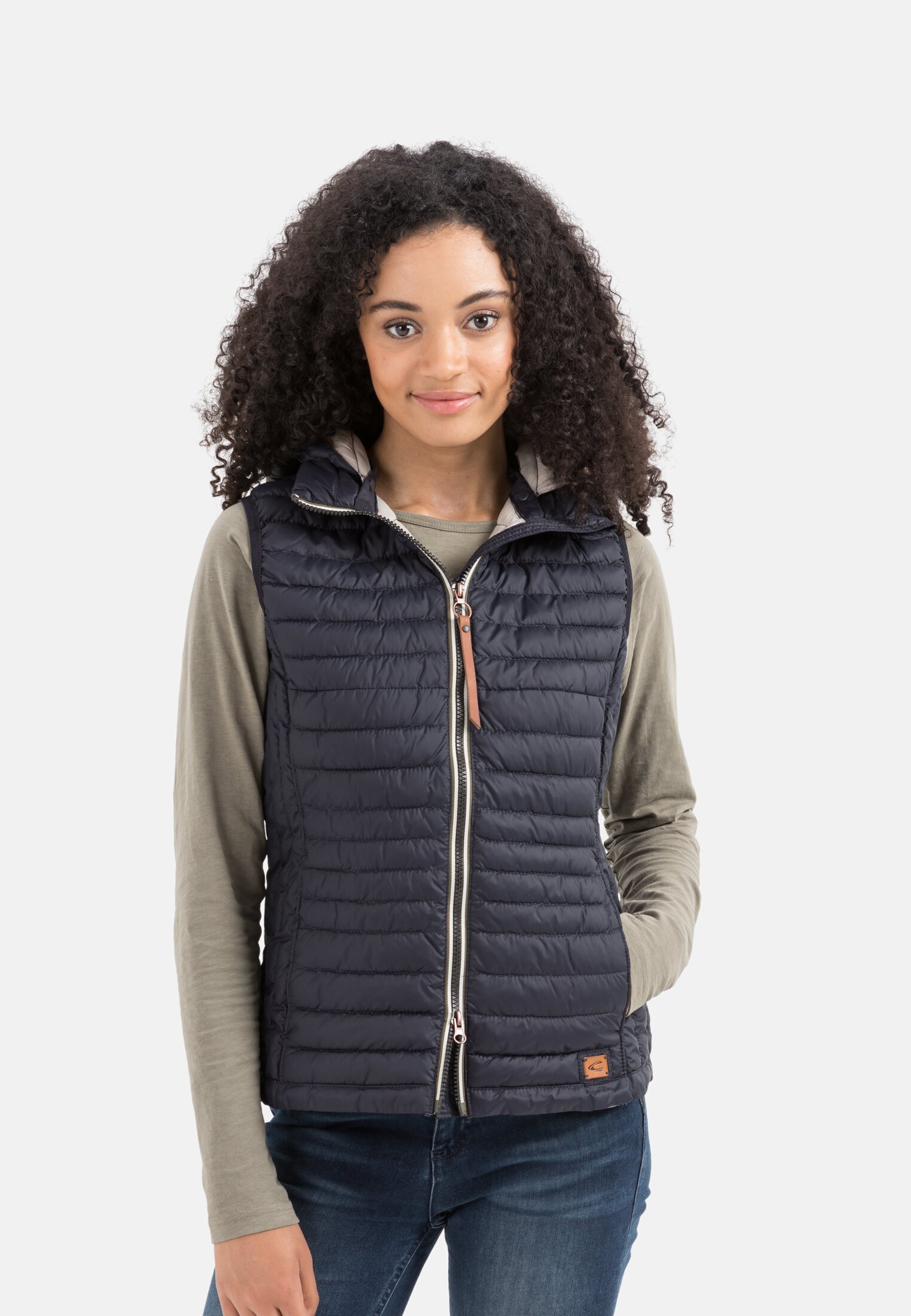 Camel Active Quilted vest with hood