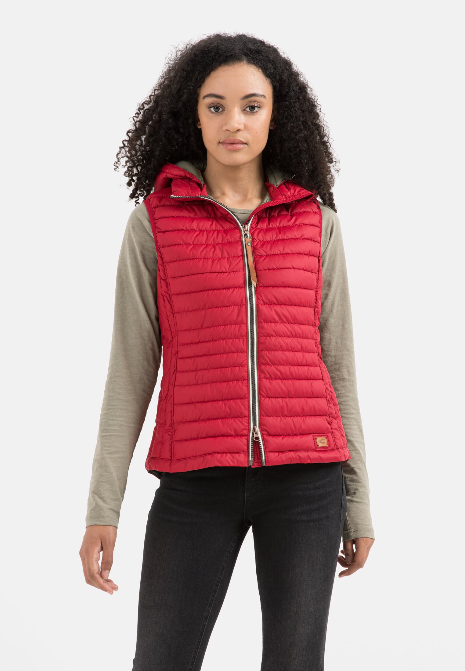 Camel Active Quilted vest with hood