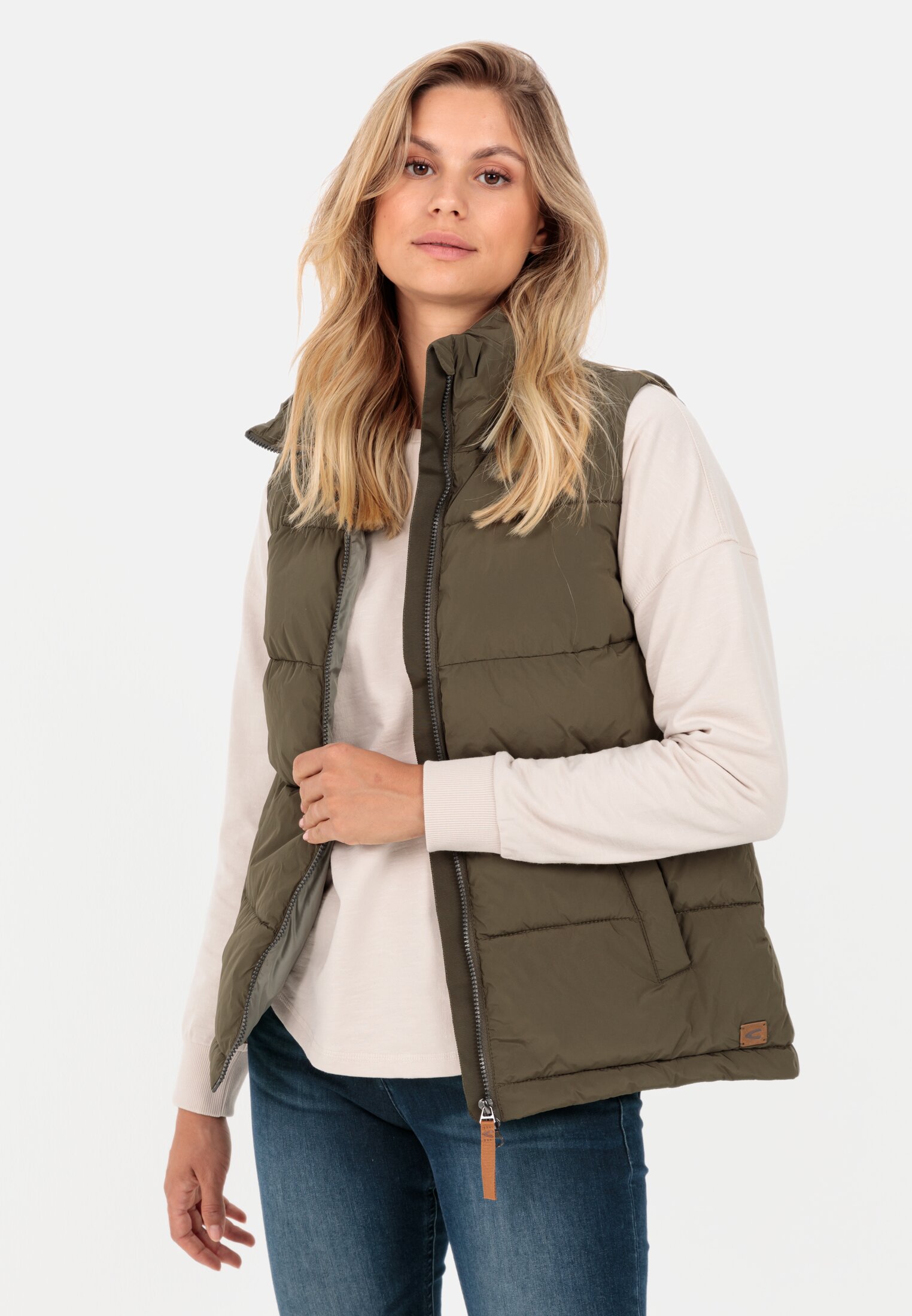 Camel Active Quilted waistcoat in recycled polyester