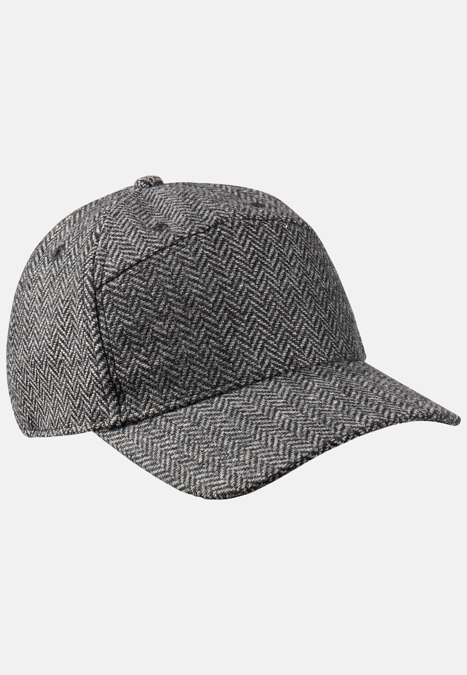 Camel Active Cap with wool in herringbone pattern