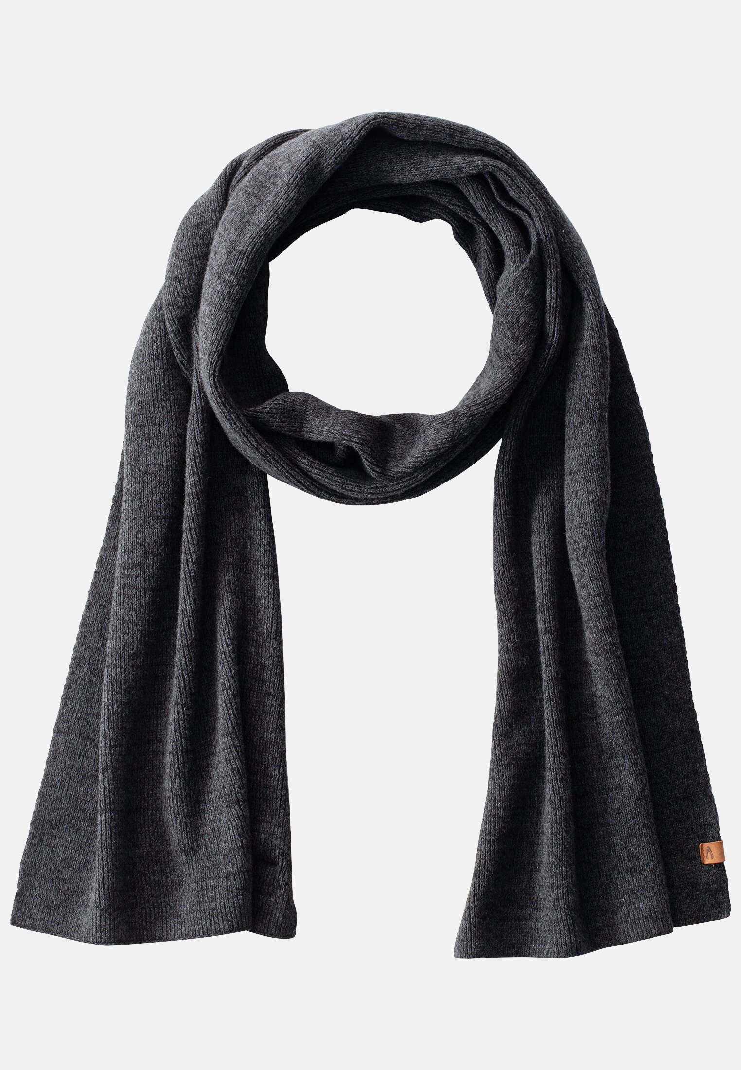 Camel Active Knitted scarf made of pure cotton