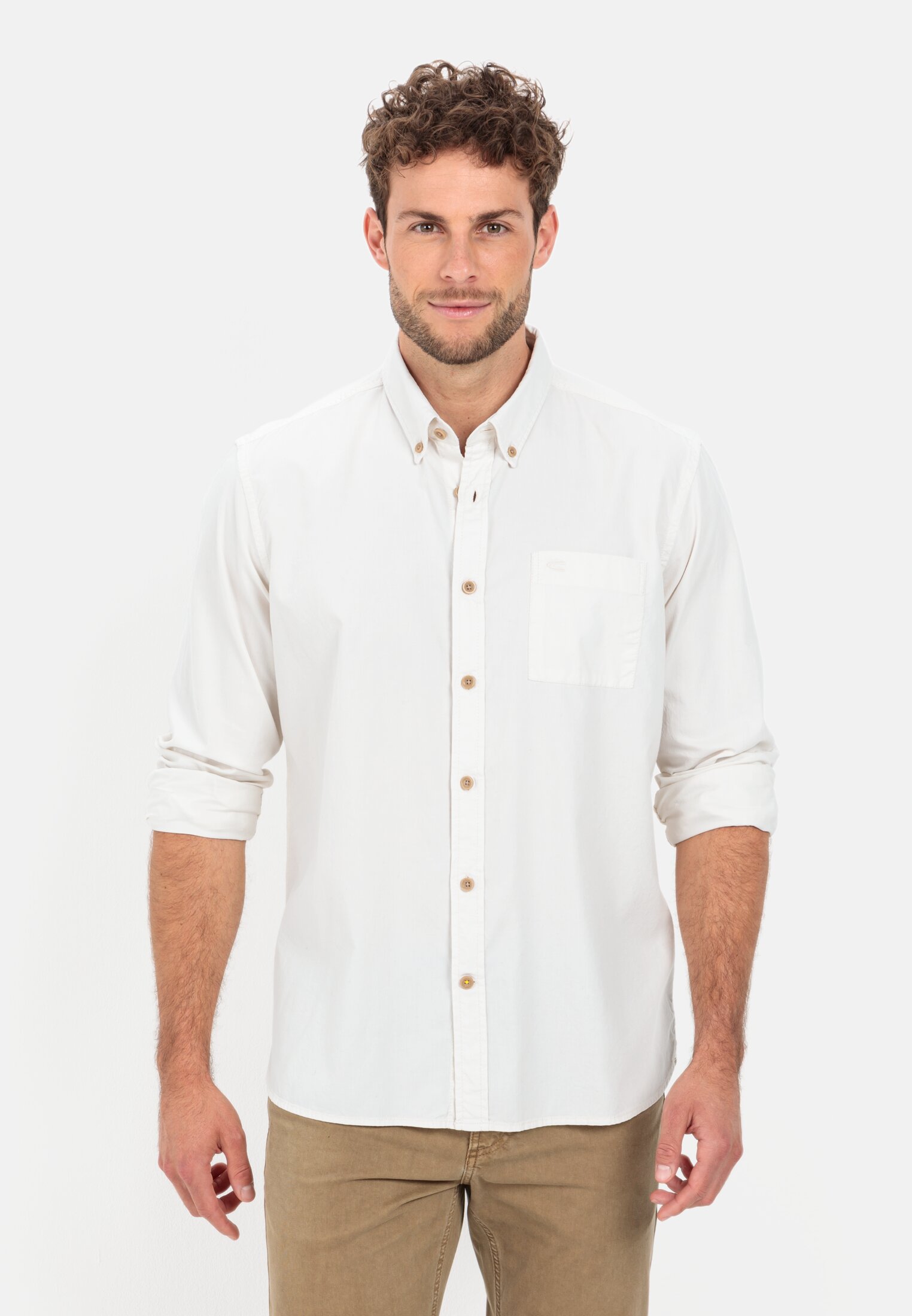 Camel Active Long sleeve shirt in pure cotton