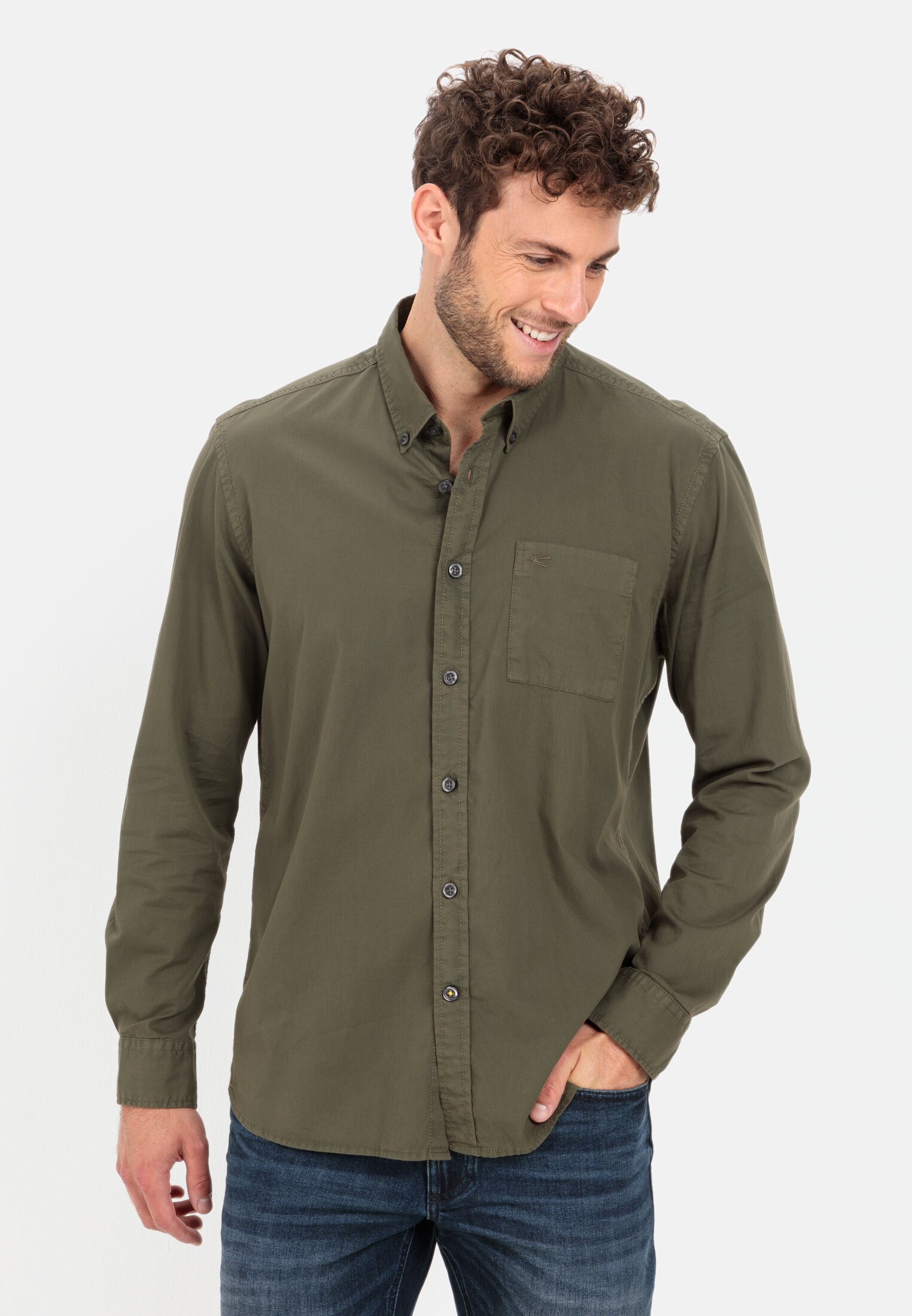 Camel Active Long sleeve shirt in pure cotton