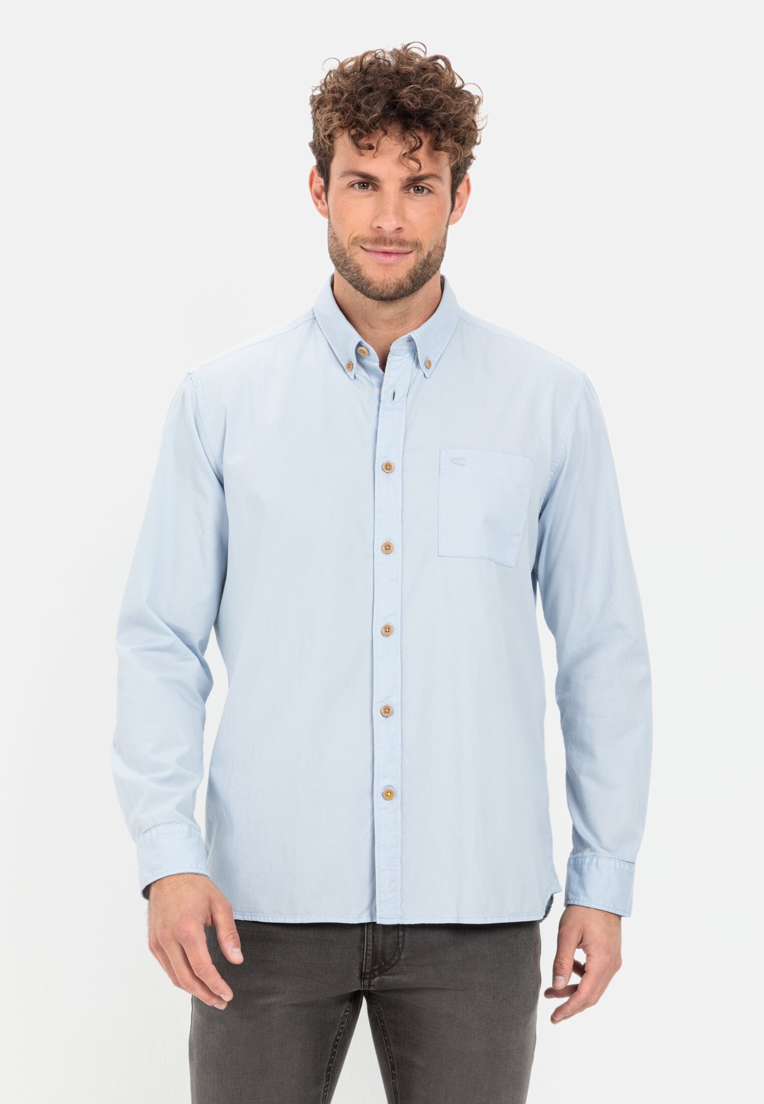 Camel Active Long sleeve shirt in pure cotton