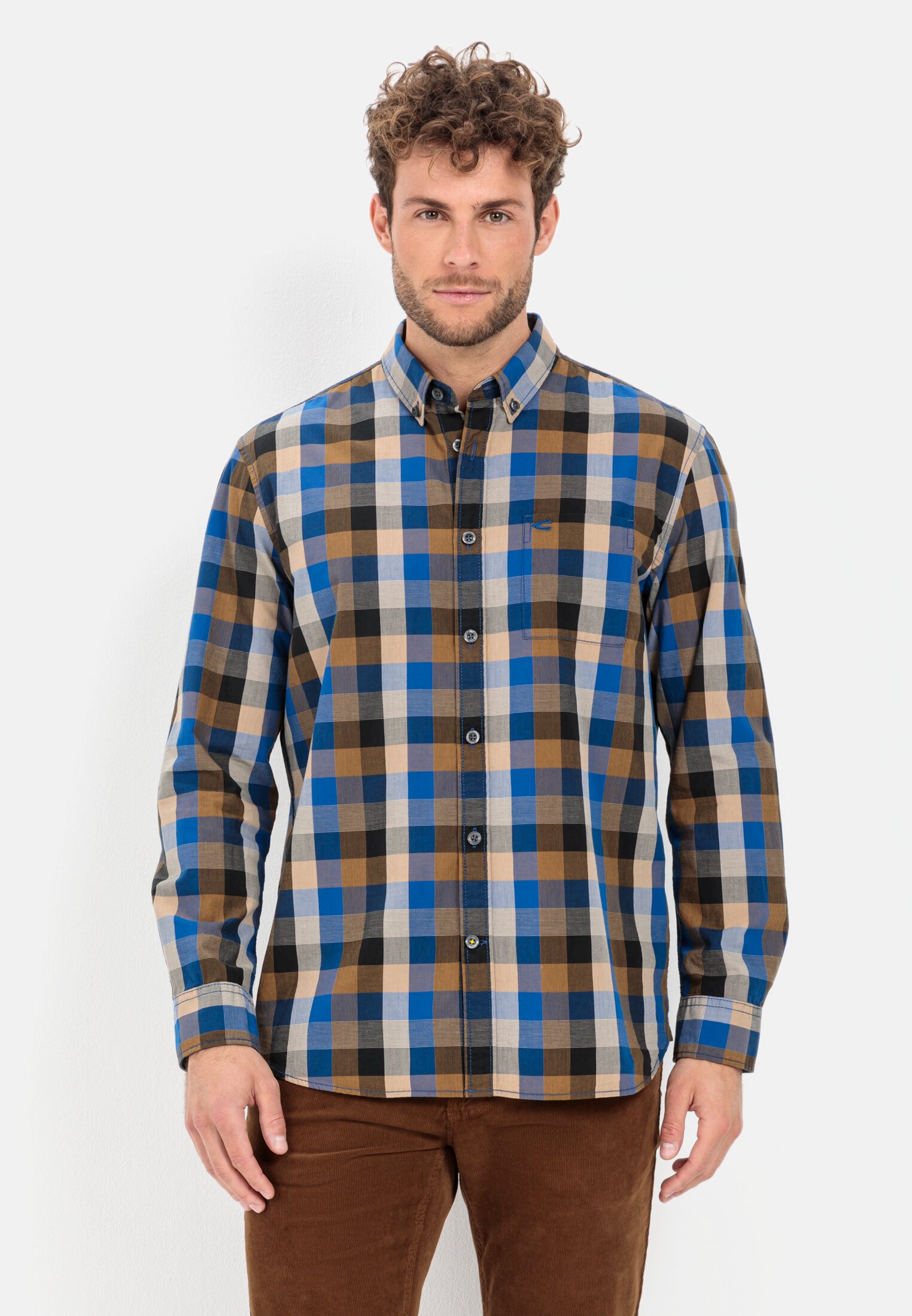 Camel Active Check shirt in pure cotton