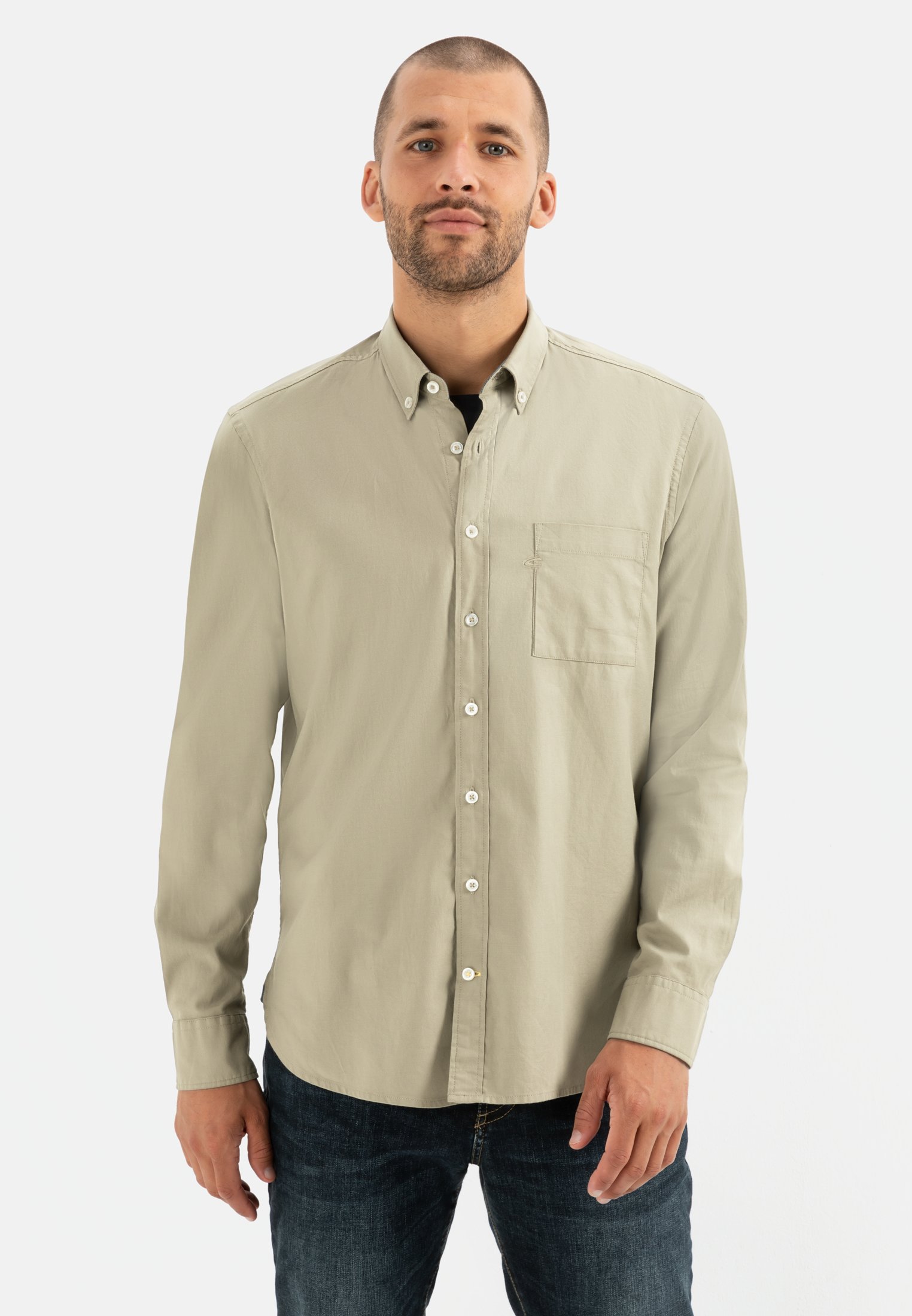 Camel Active Long sleeve shirt with button down collar