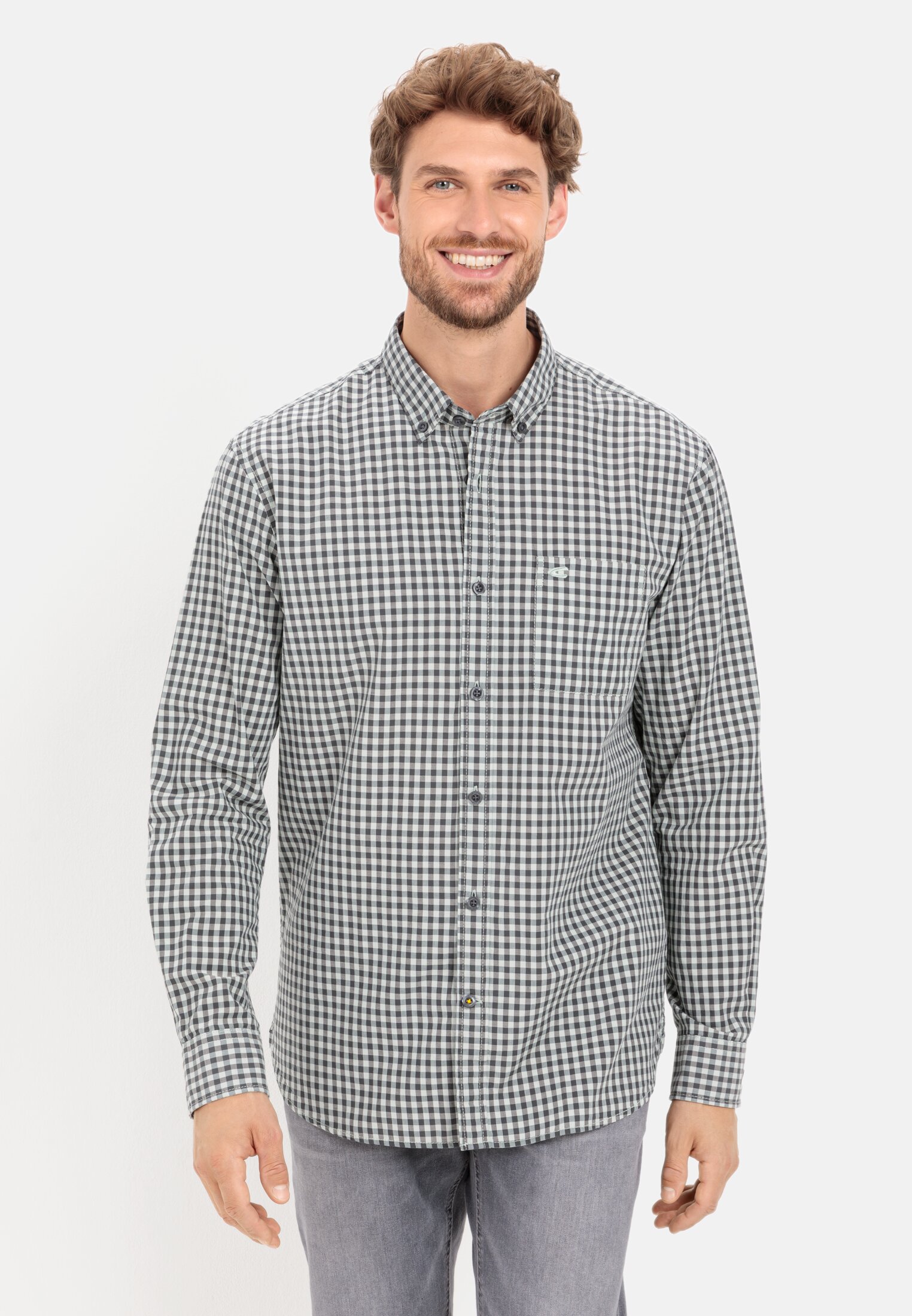 Camel Active Check shirt in pure cotton