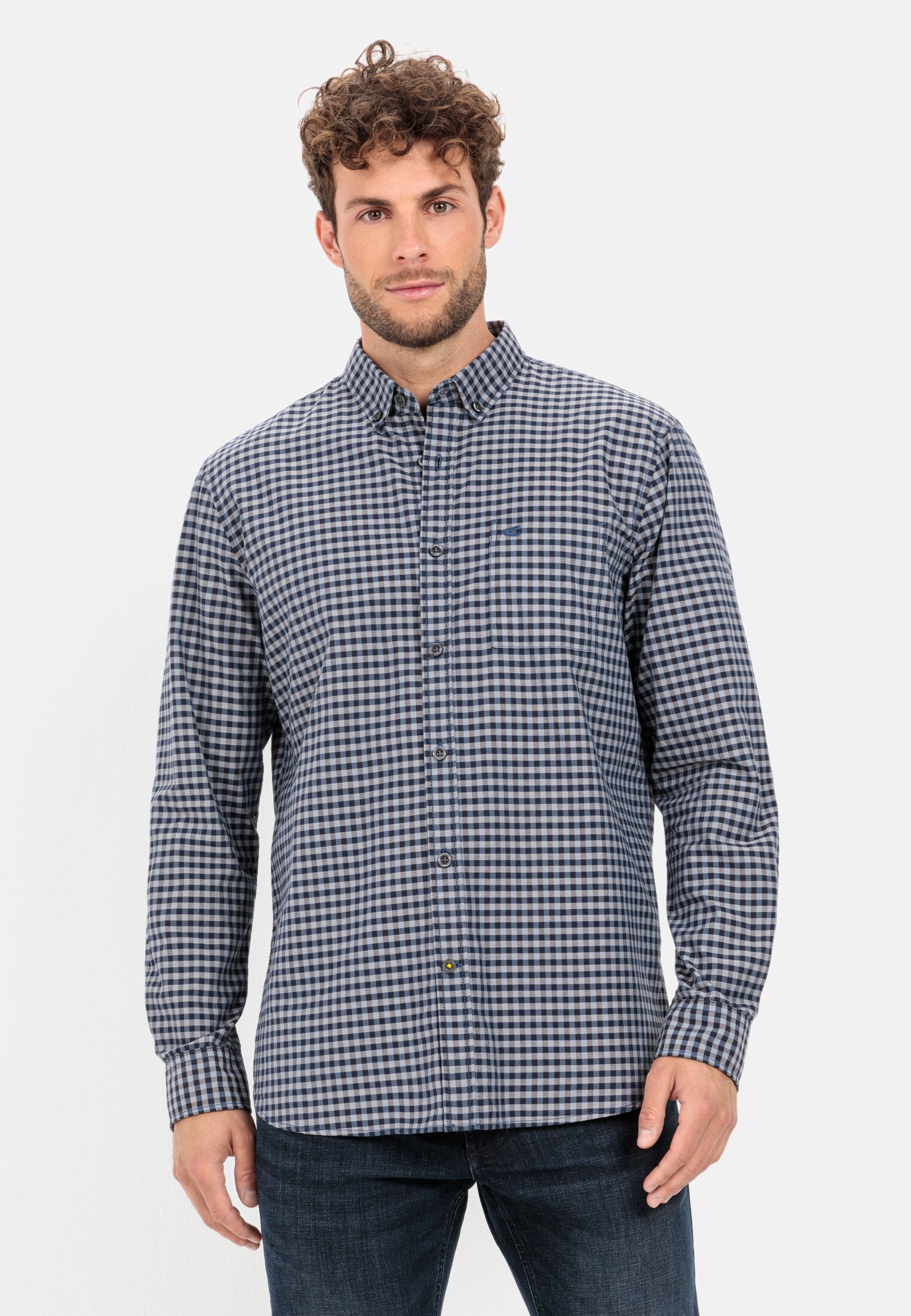 Camel Active Check shirt in pure cotton