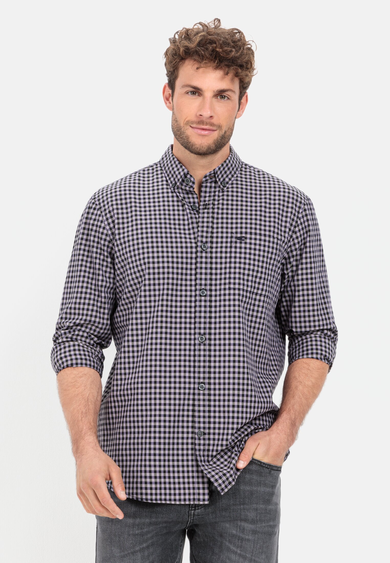 Camel Active Check shirt in pure cotton