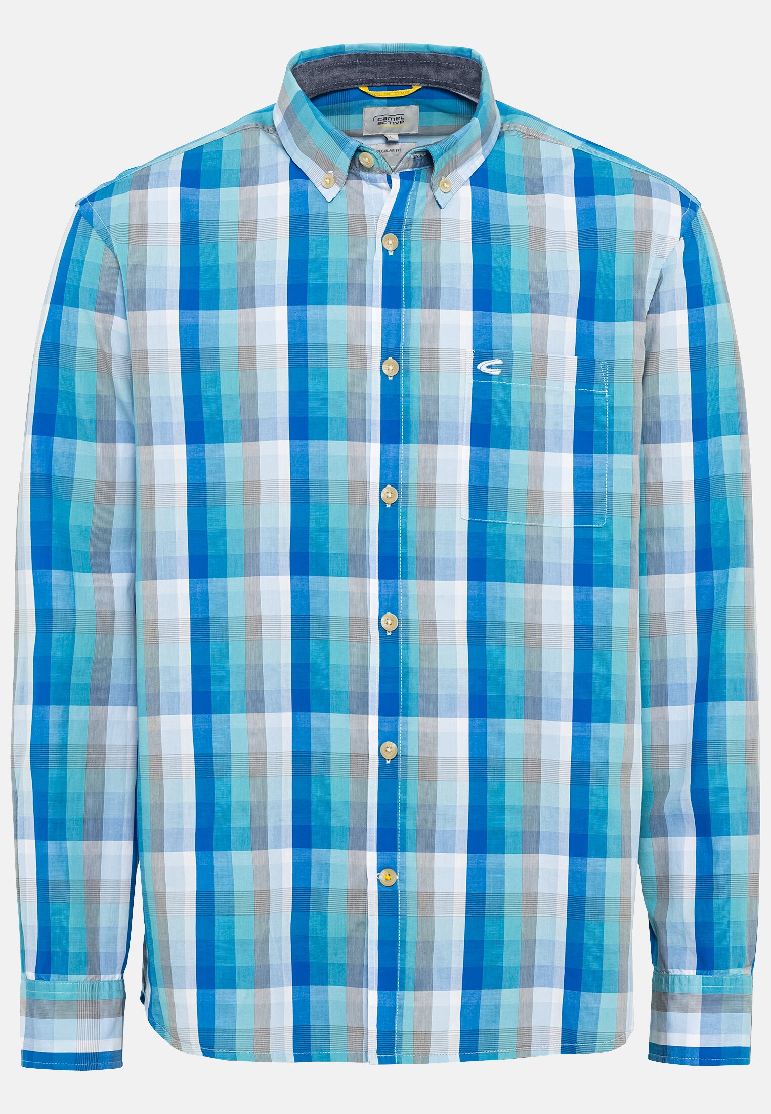 Camel Active Check shirt in pure cotton