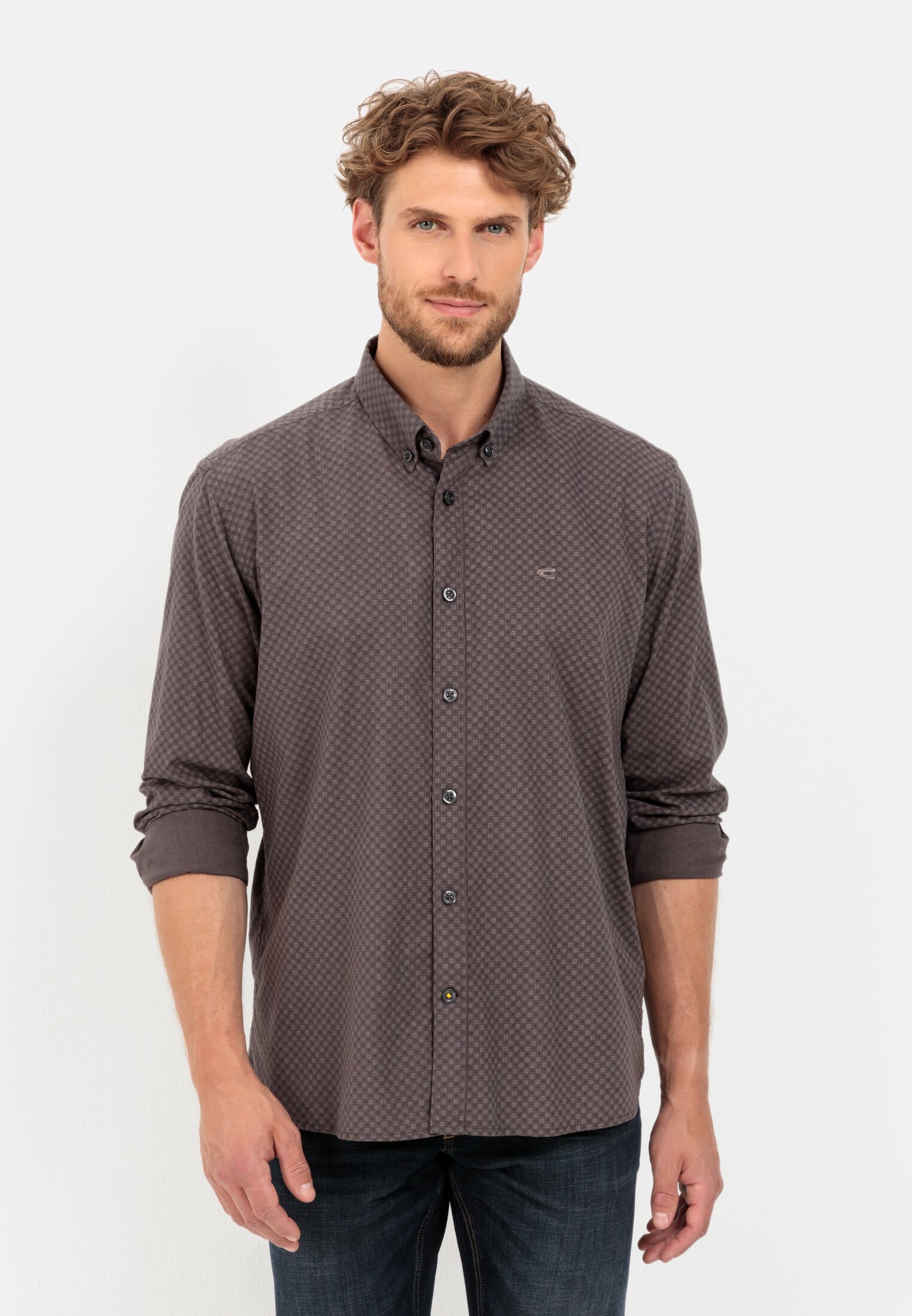 Camel Active Long-sleeved shirt in pure cotton