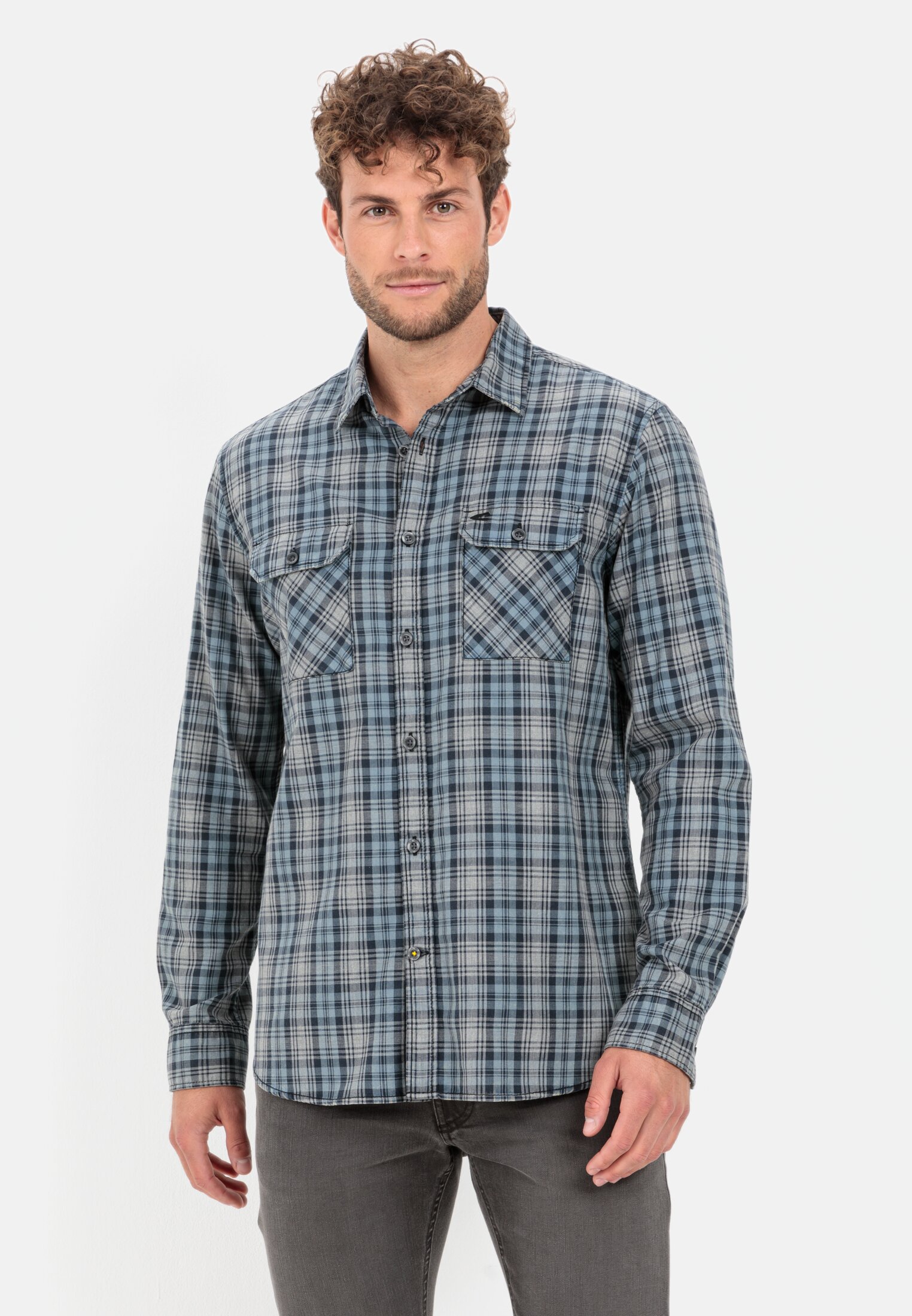 Camel Active Check shirt in pure cotton