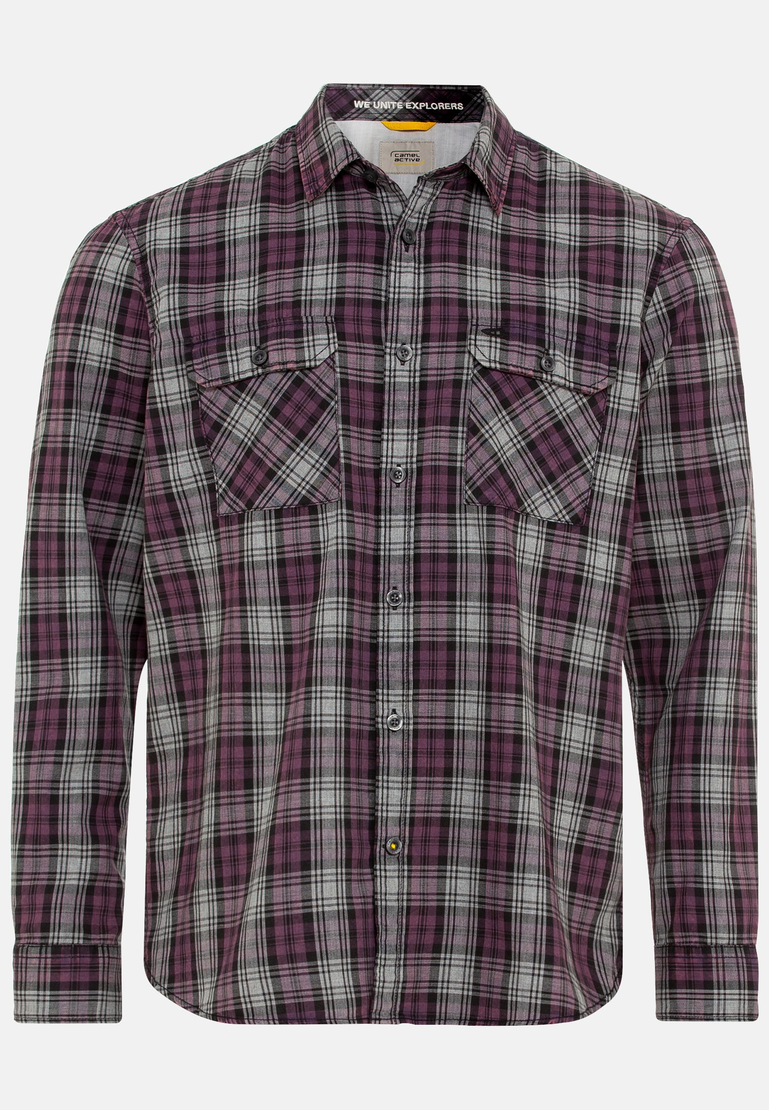 Camel Active Check shirt in pure cotton