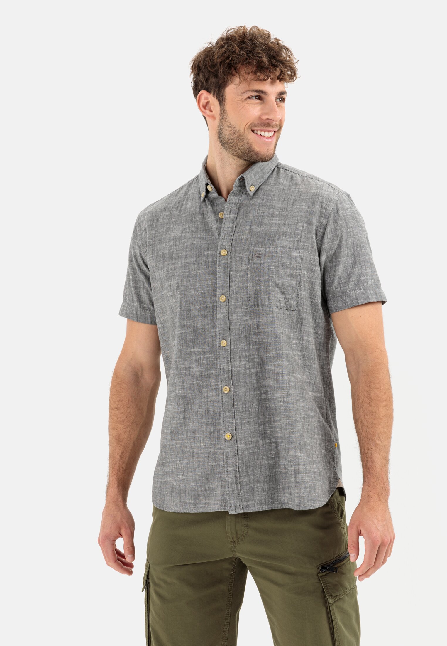 Camel Active Short sleeve shirt in pure cotton