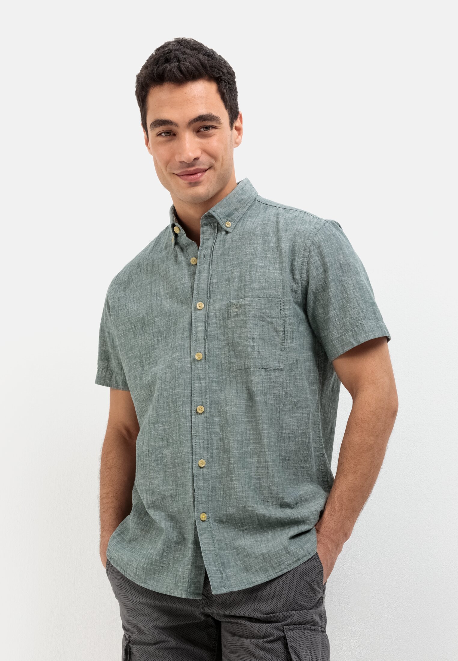 Camel Active Short sleeve shirt in pure cotton