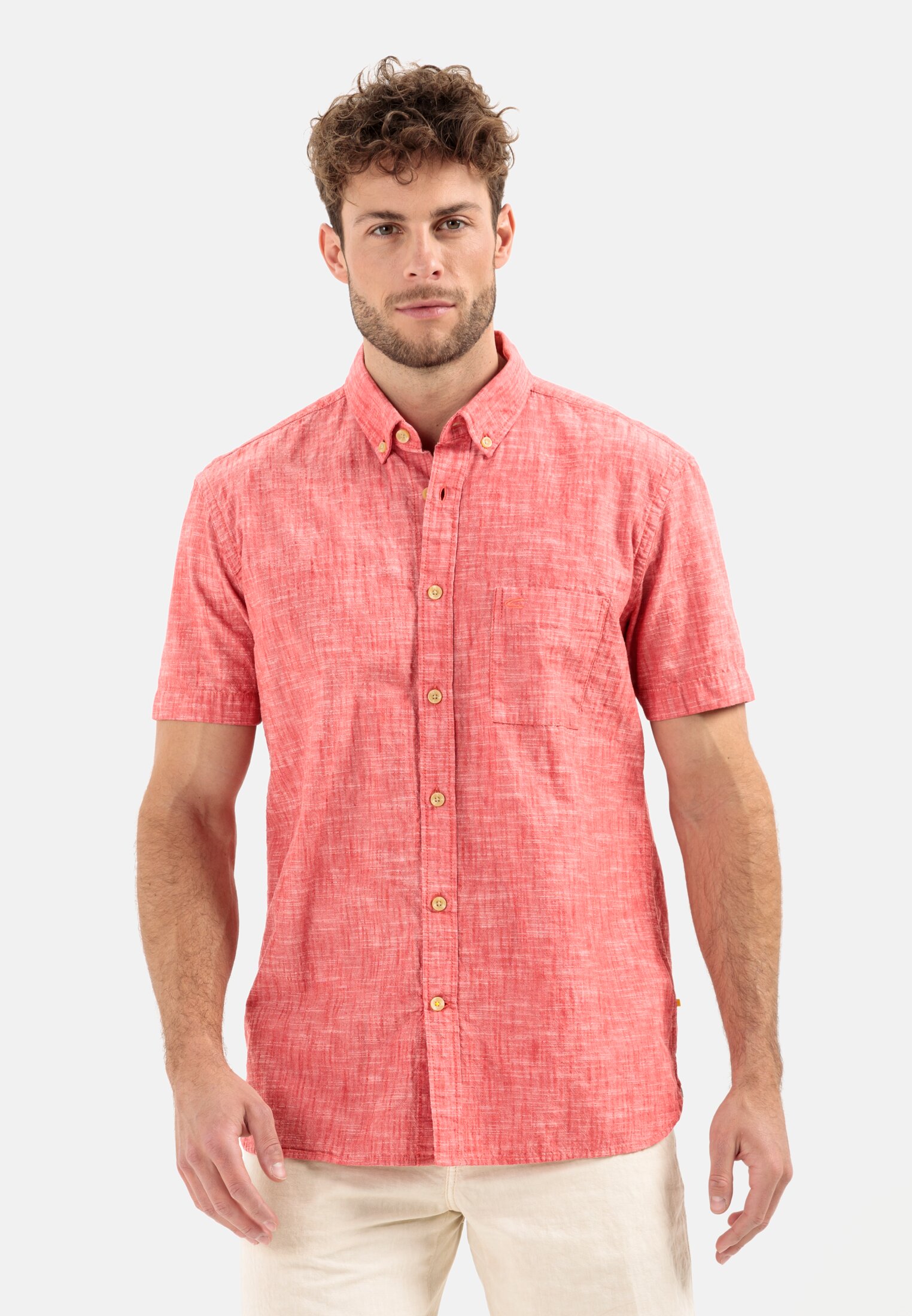 Camel Active Short sleeve shirt in pure cotton