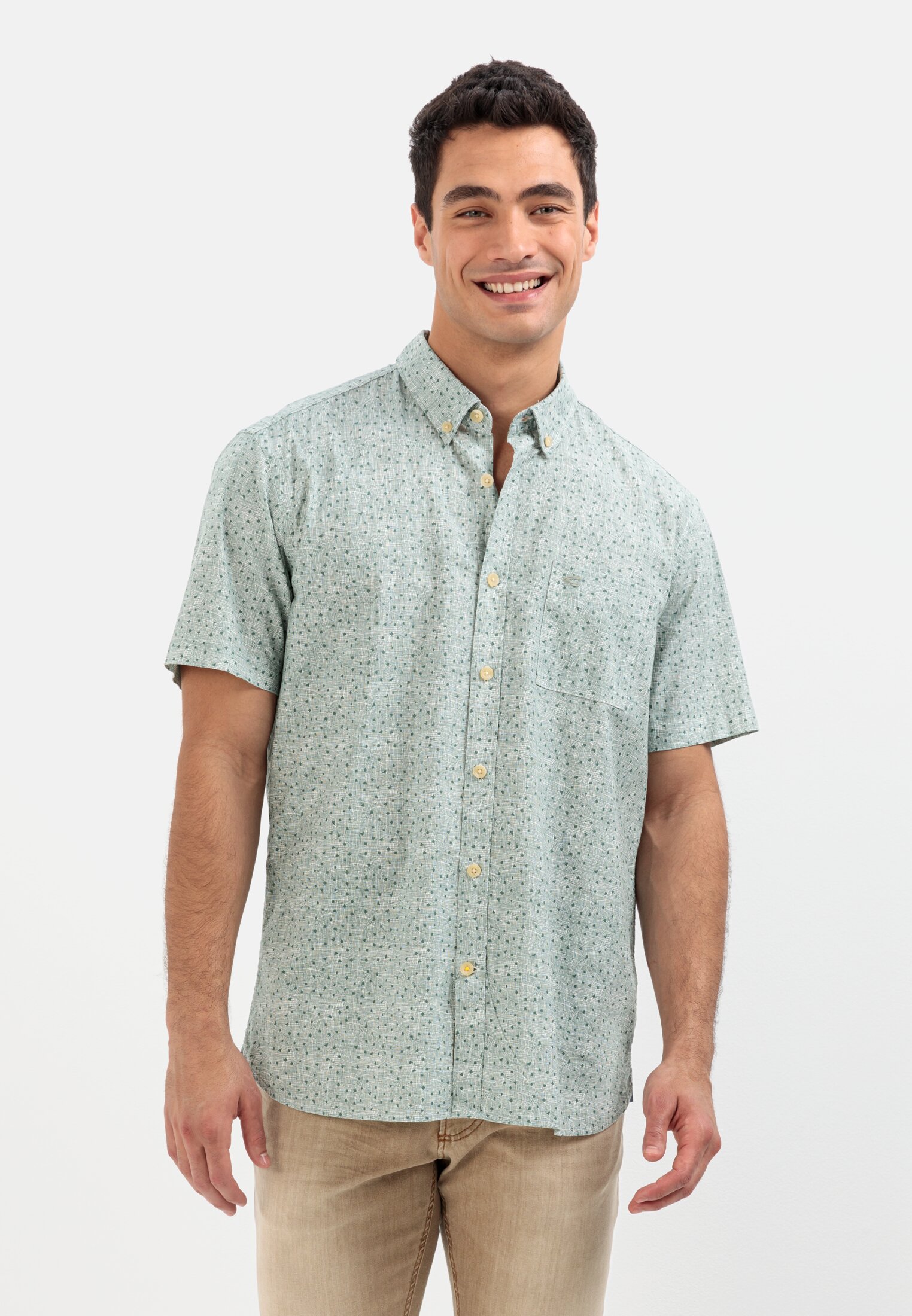 Camel Active Short sleeve shirt in pure cotton