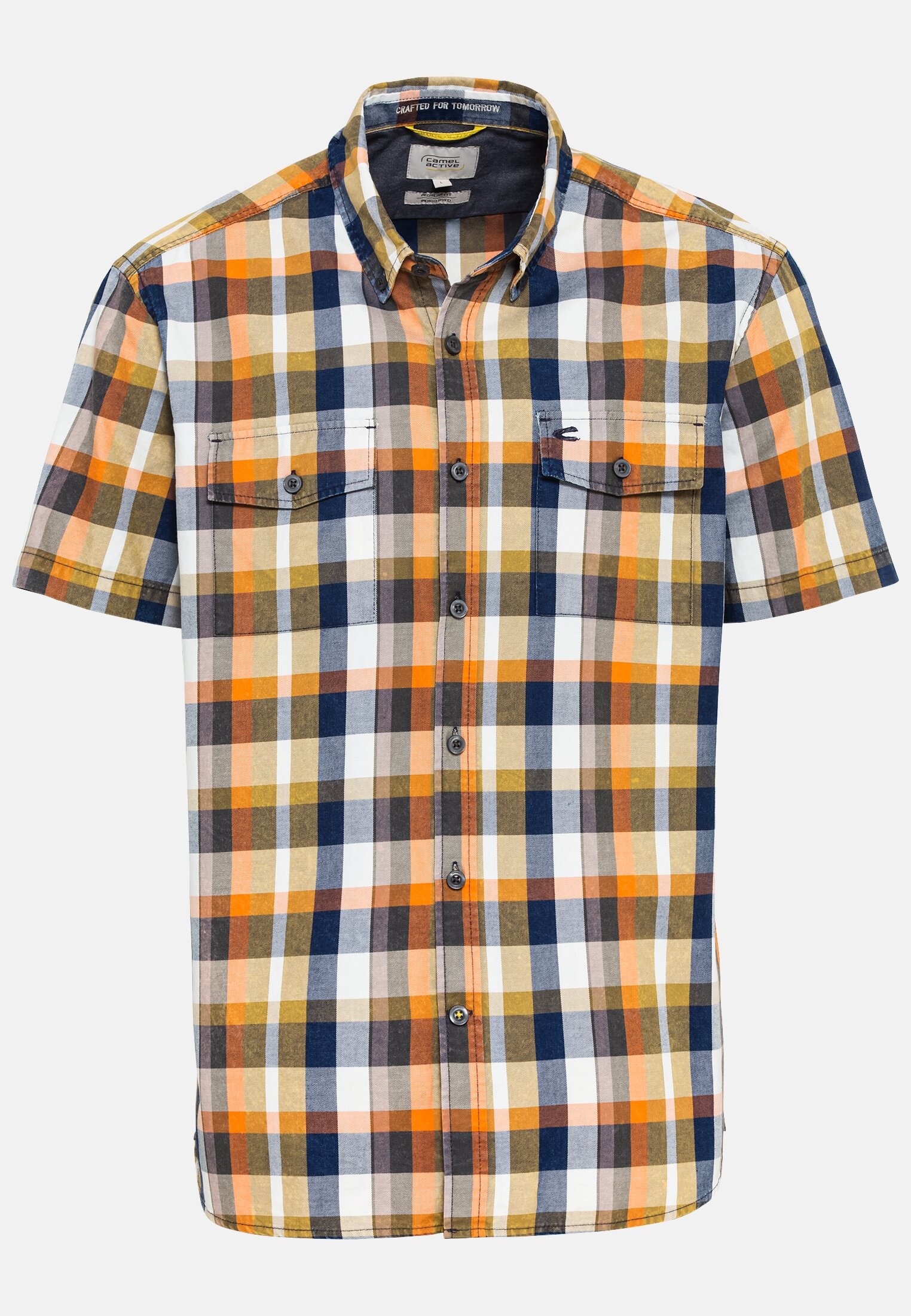 Camel Active Short sleeve shirt with check pattern