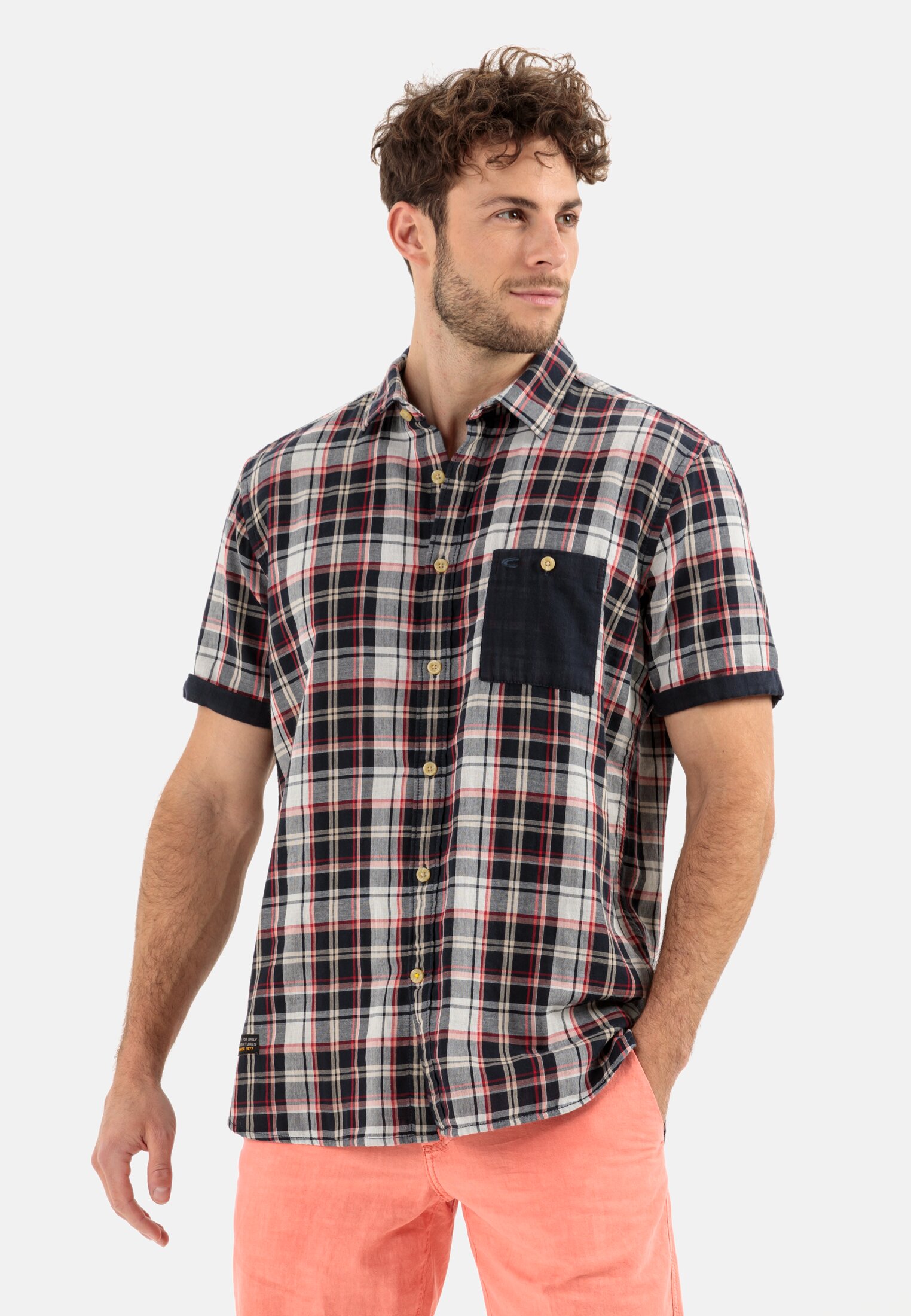 Camel Active Check Shirt from pure cotton