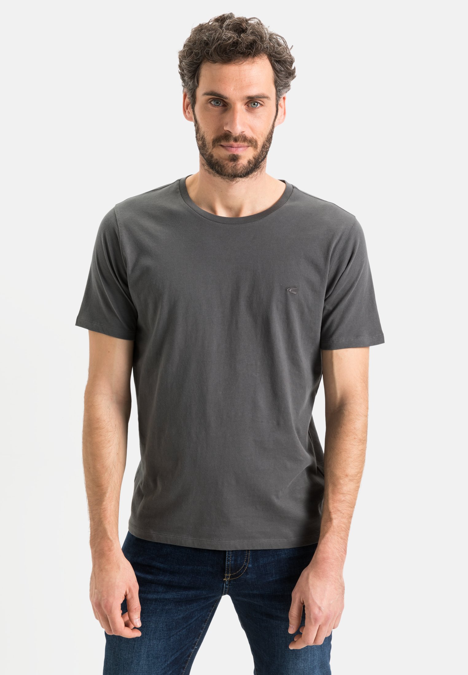 Camel Active Short-sleeve Basic T-Shirt made from pure Cotton