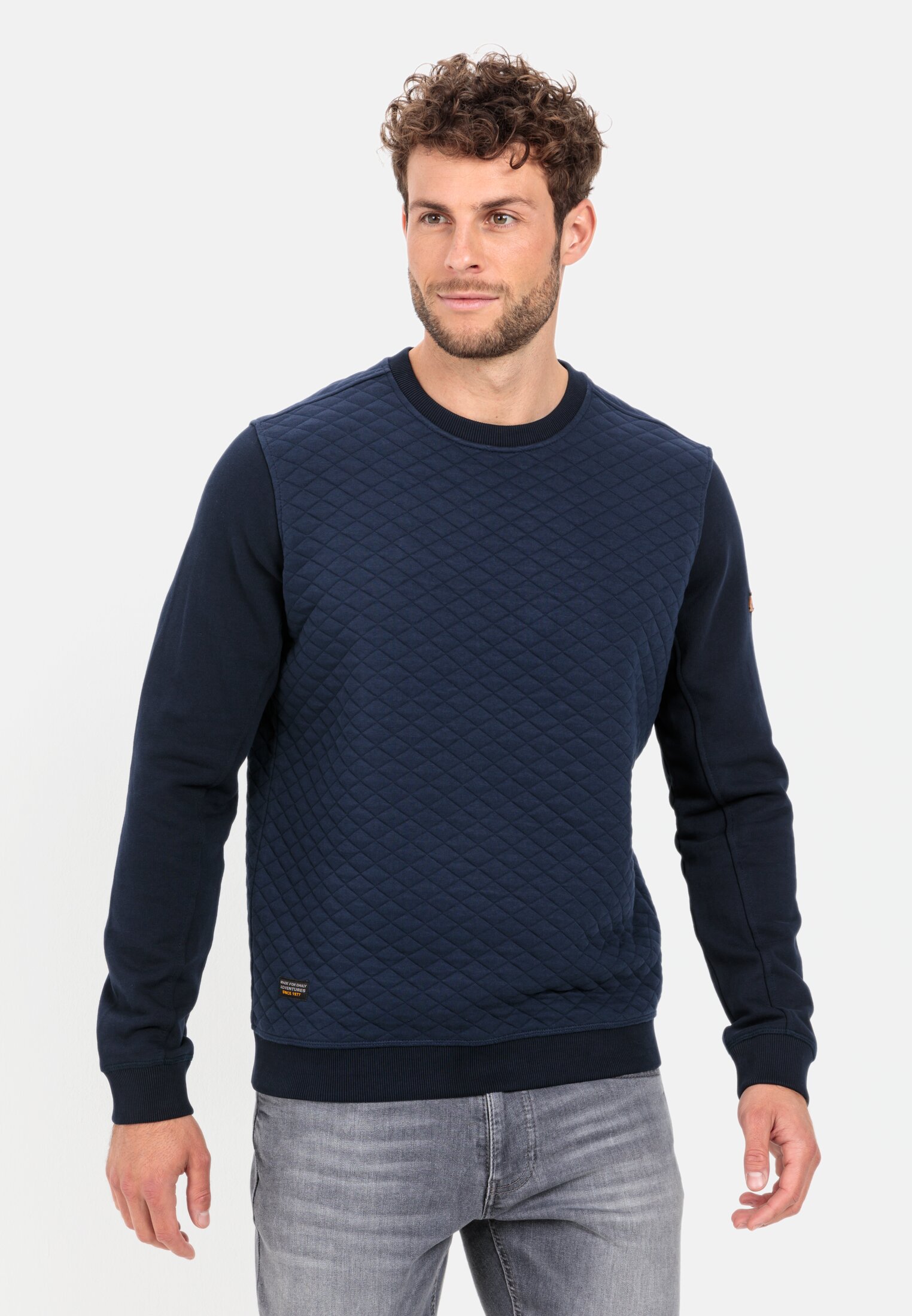 Camel Active Sweatshirt with diamond quilting