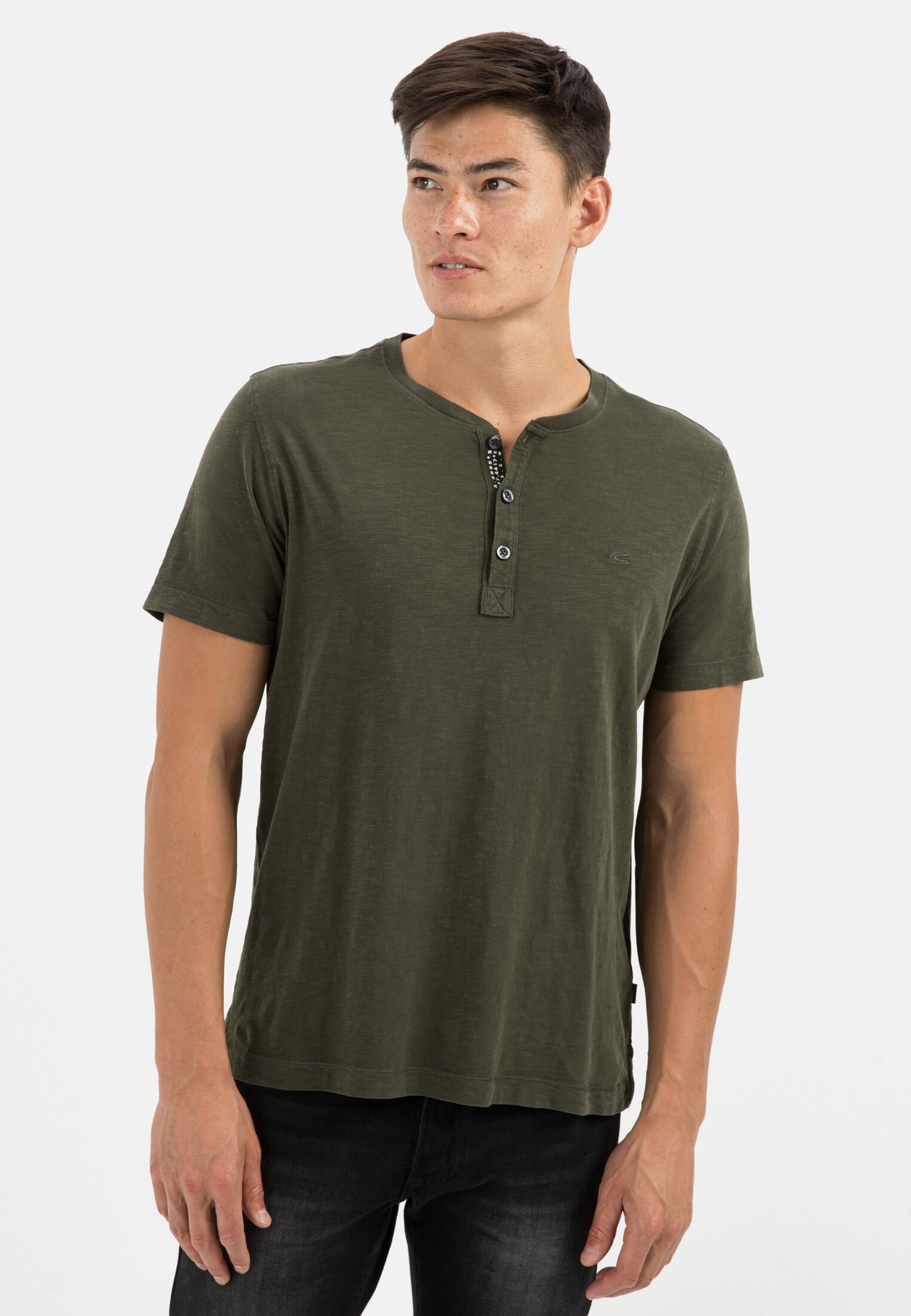 Camel Active Organic cotton short sleeve henley