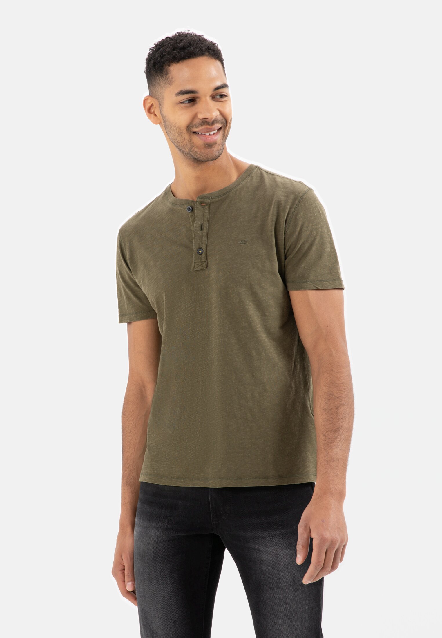 Camel Active Organic cotton short sleeve henley