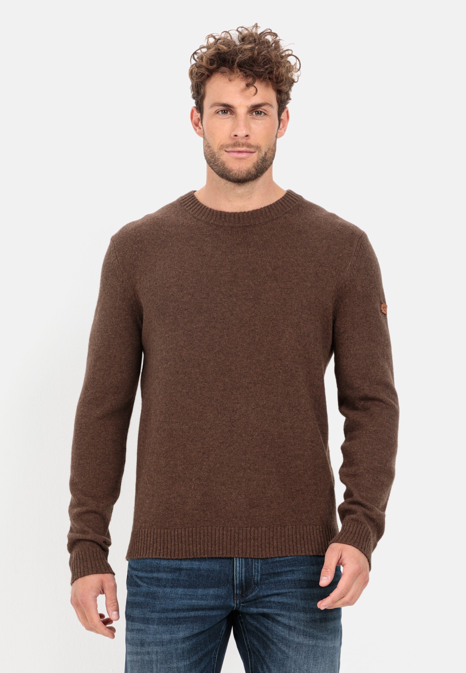 Camel Active Fine knit jumper made from pure lambswool