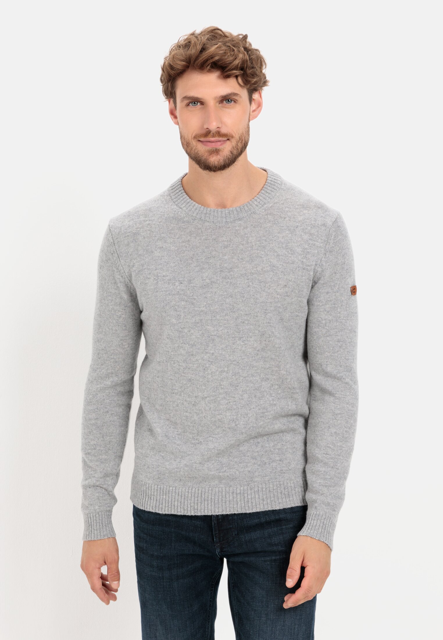 Camel Active Fine knit jumper made from pure lambswool