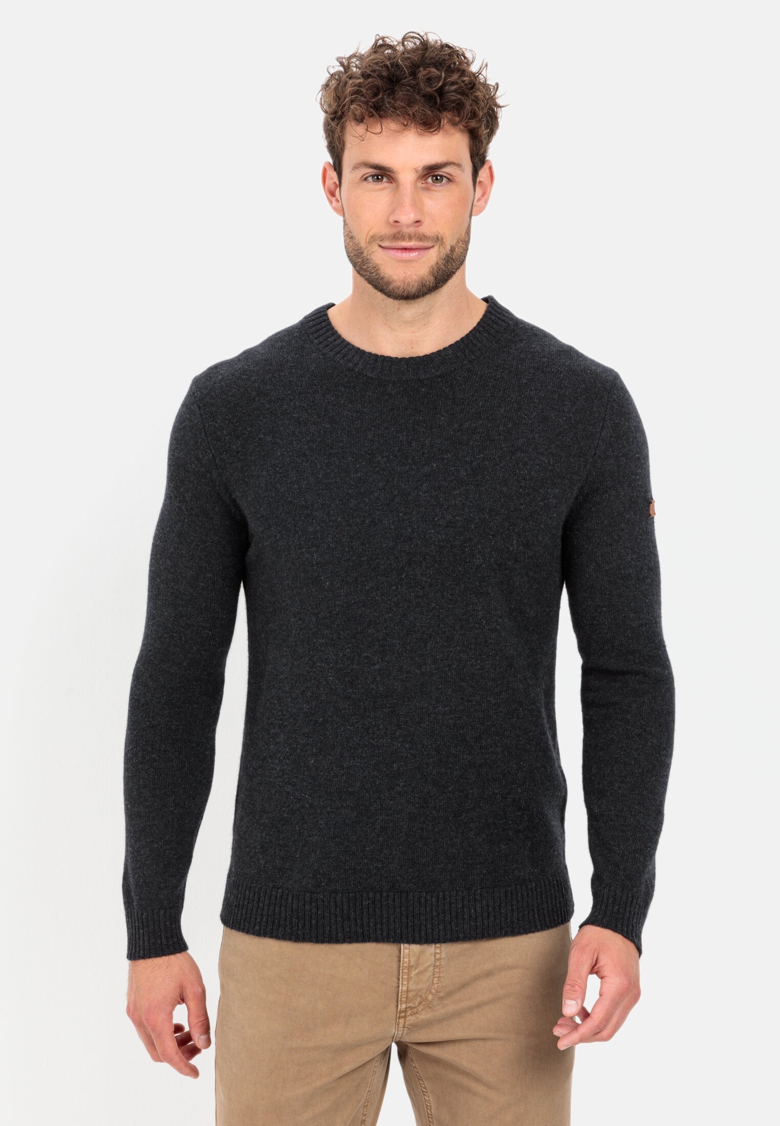 Camel Active Fine knit jumper made from pure lambswool