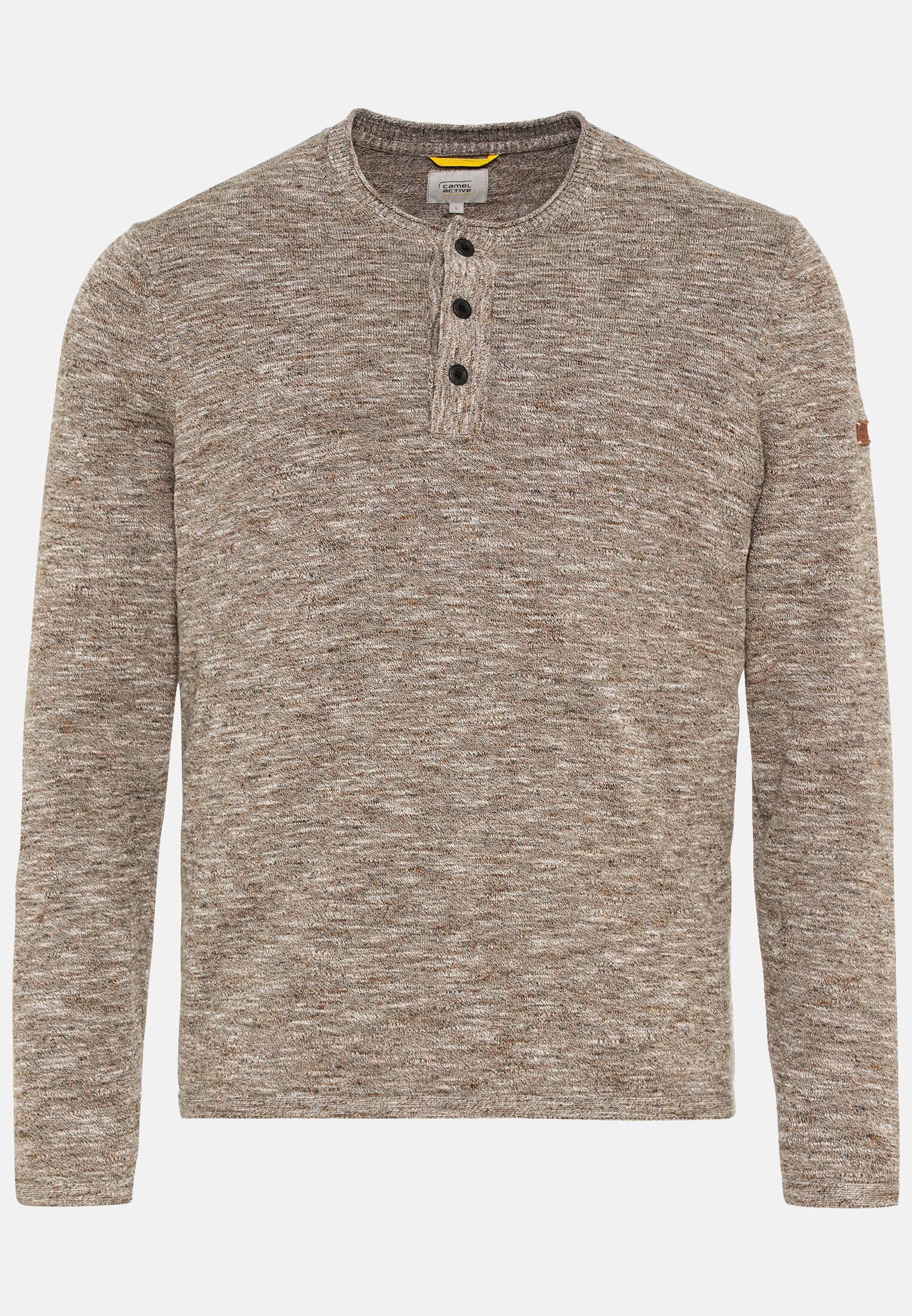 Camel Active Knitted Henley Shirt from pure cotton