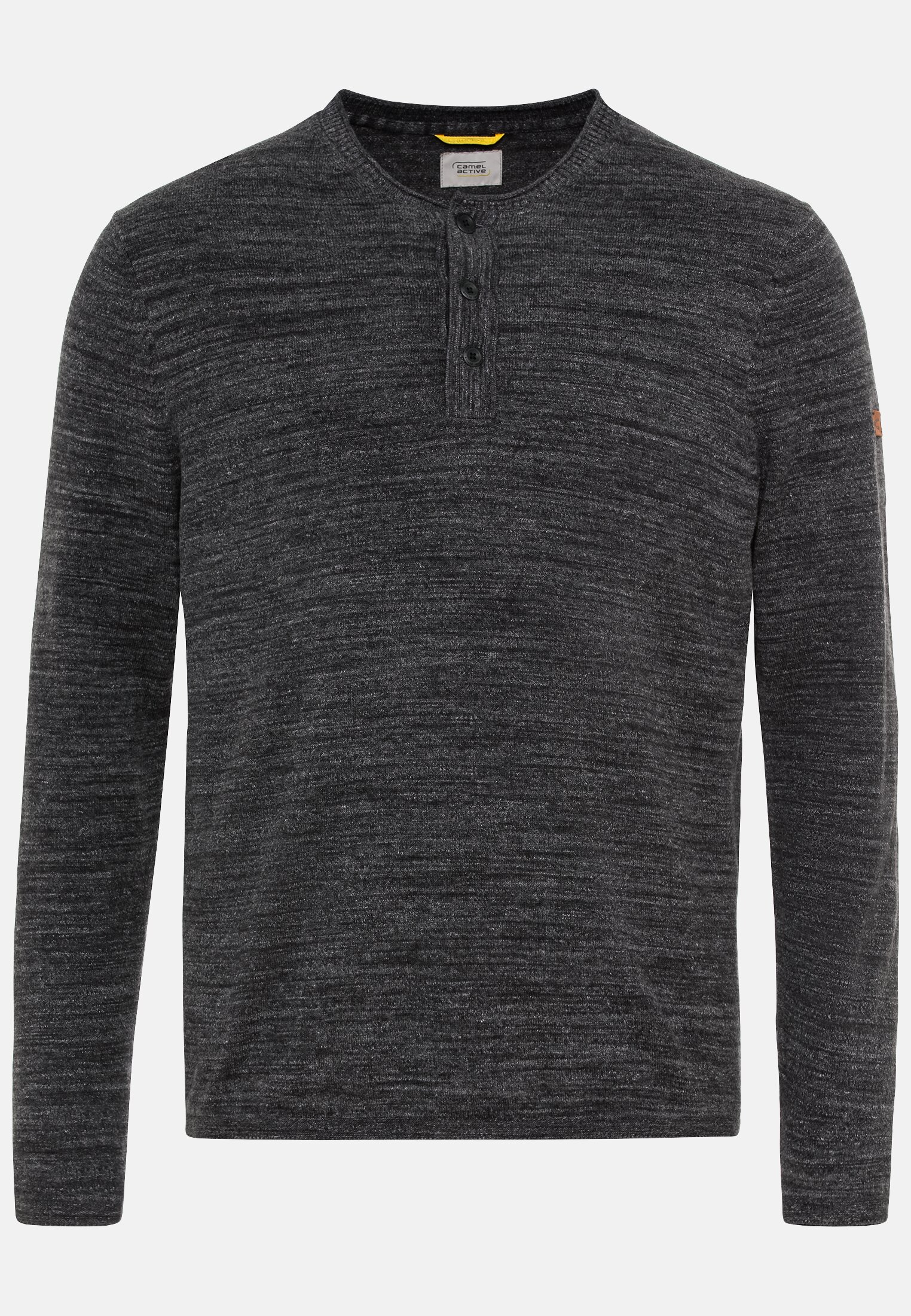 Camel Active Knitted Henley Shirt from pure cotton