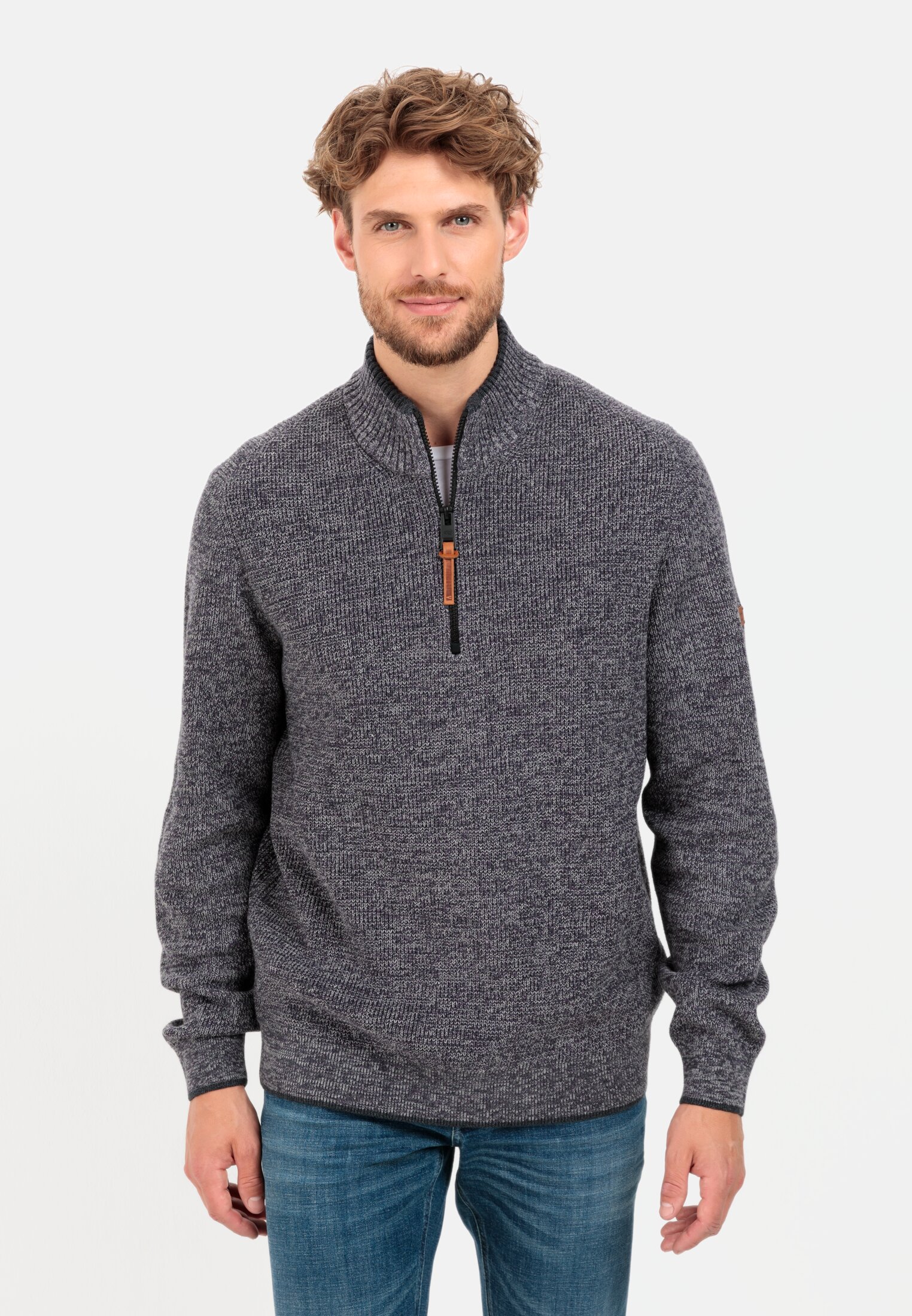 Camel Active Fine knit Troyer made from cotton mix