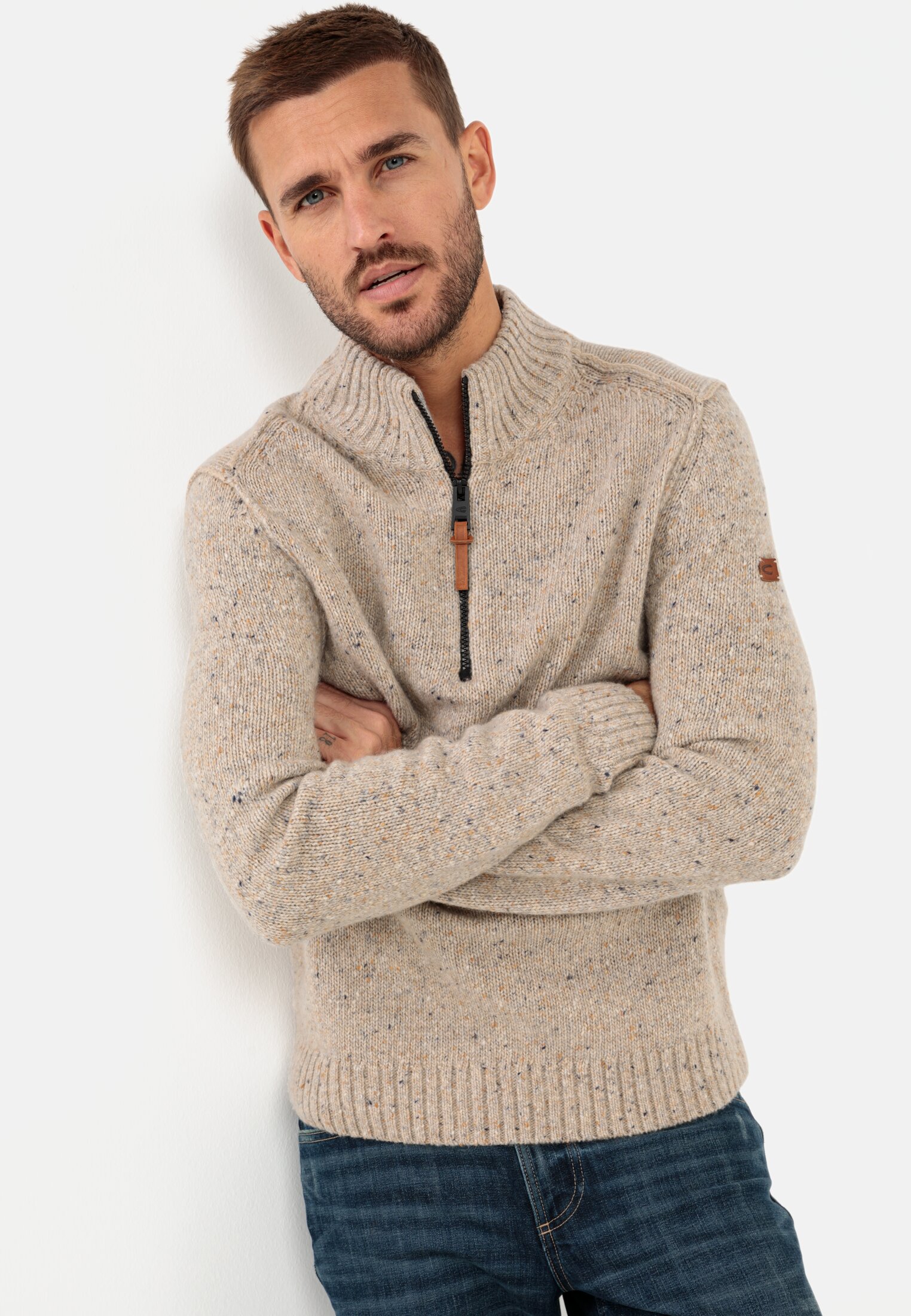 Camel Active Knitted troyer with merino wool