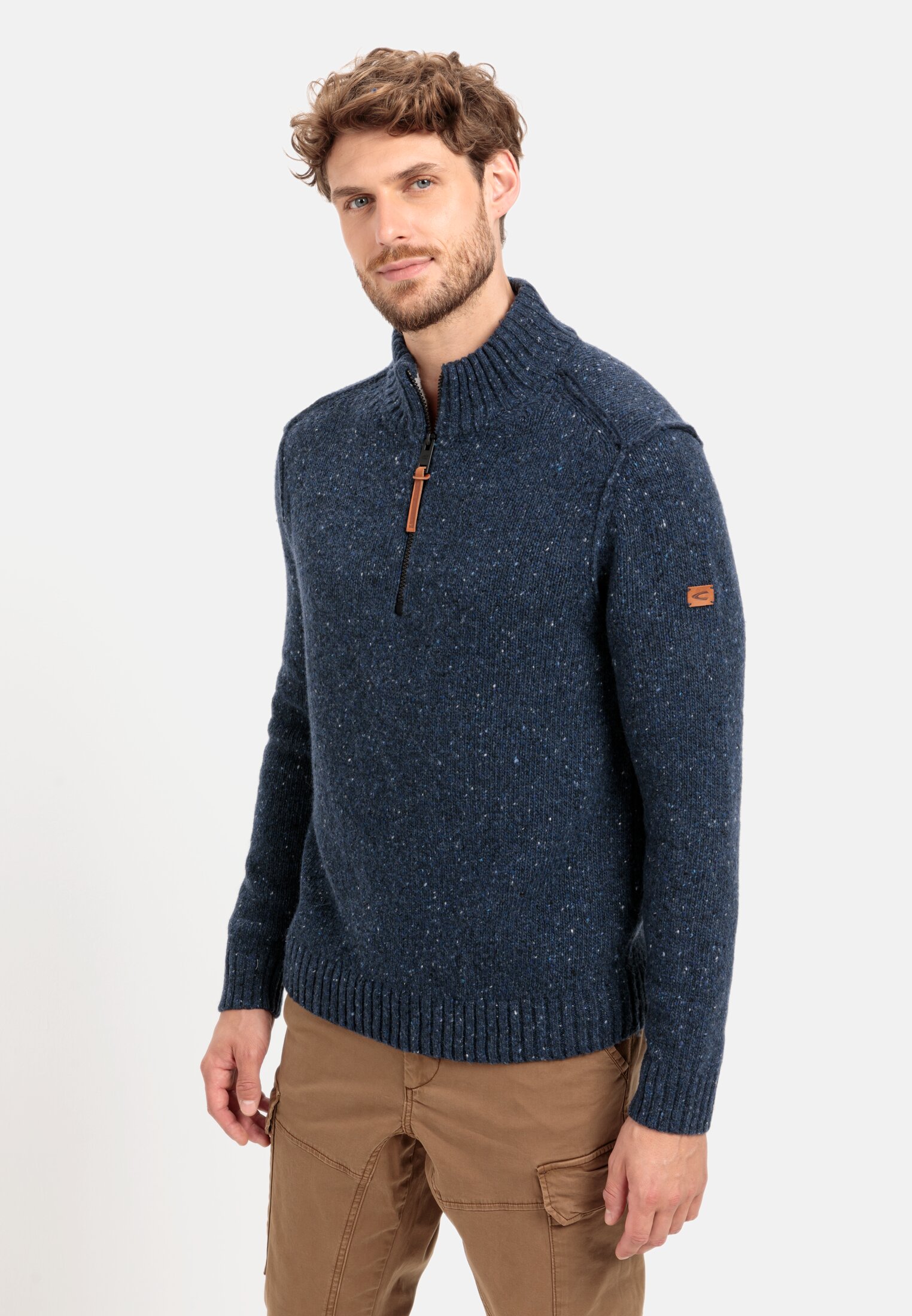 Camel Active Knitted troyer with merino wool