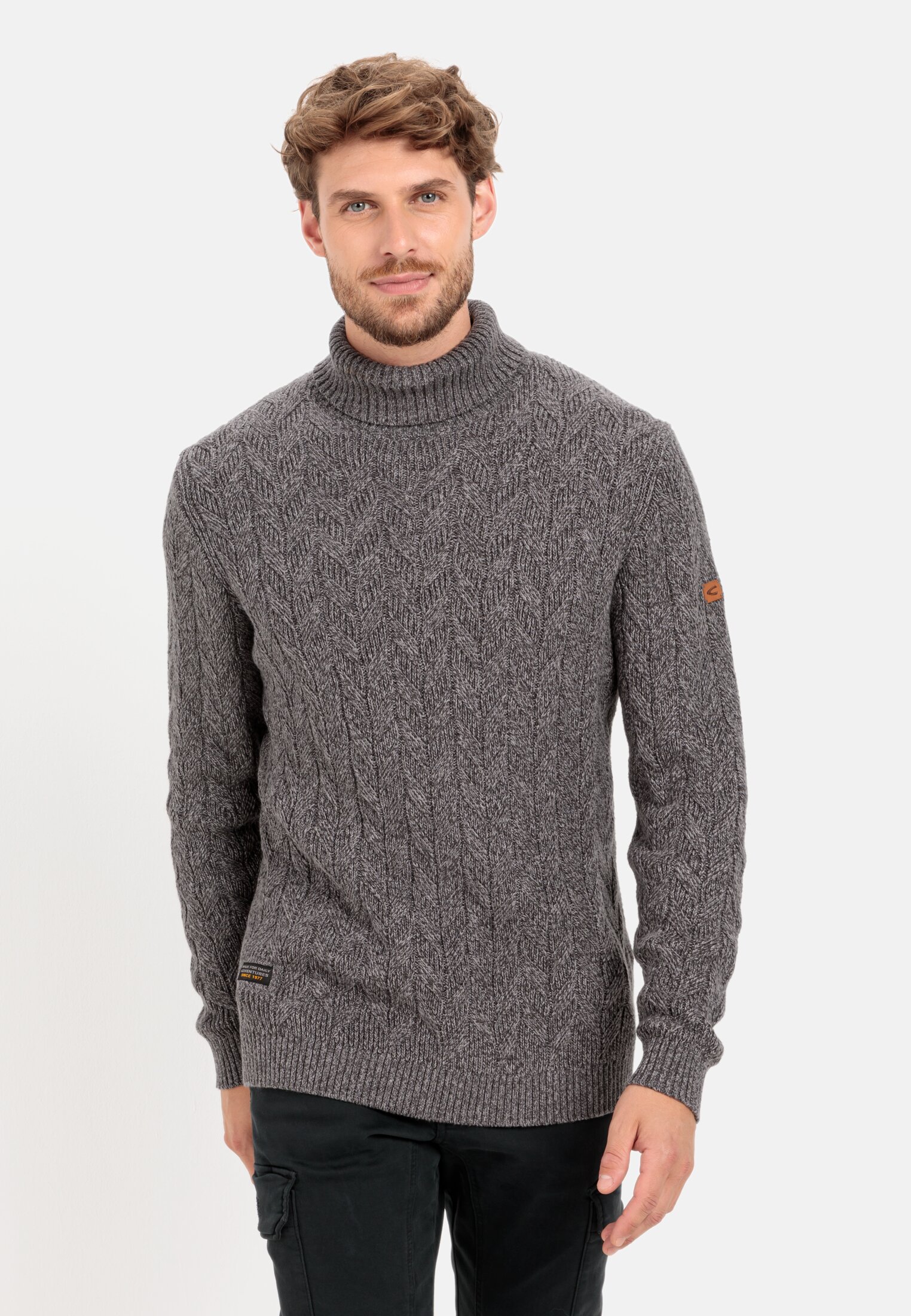 Camel Active Knitted pullover in a comfortable cotton mix