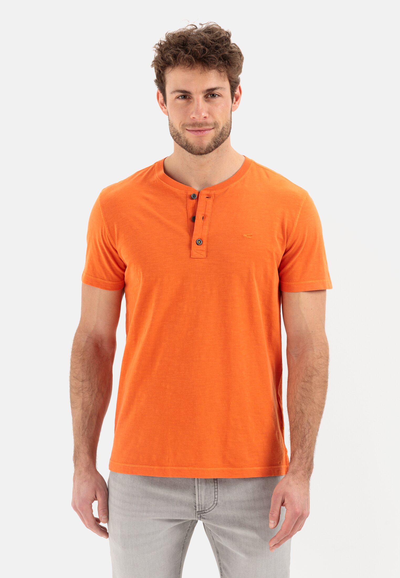 Camel Active Henley shirt made from organic cotton