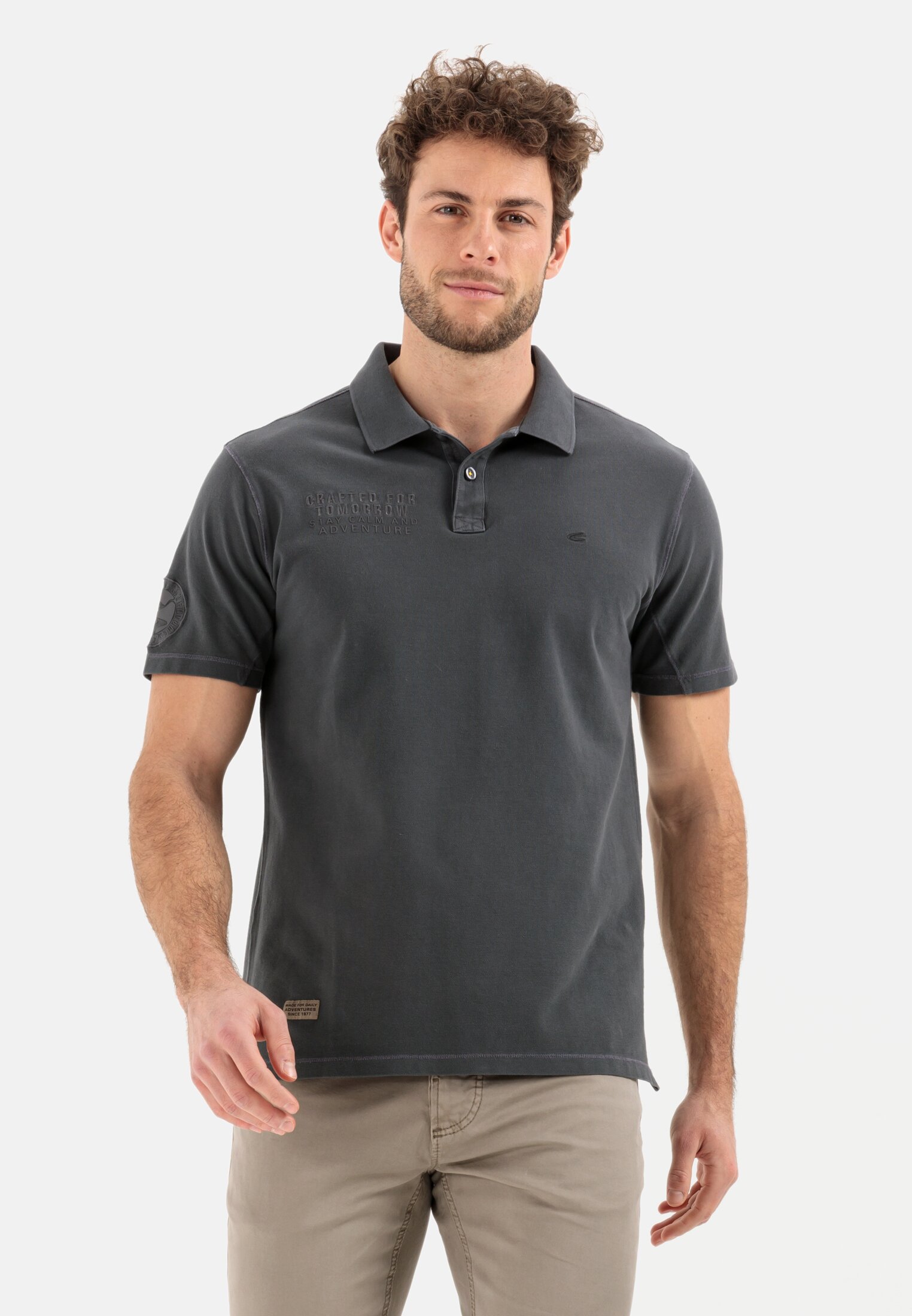 Camel Active Piqué polo shirt from pure cotton